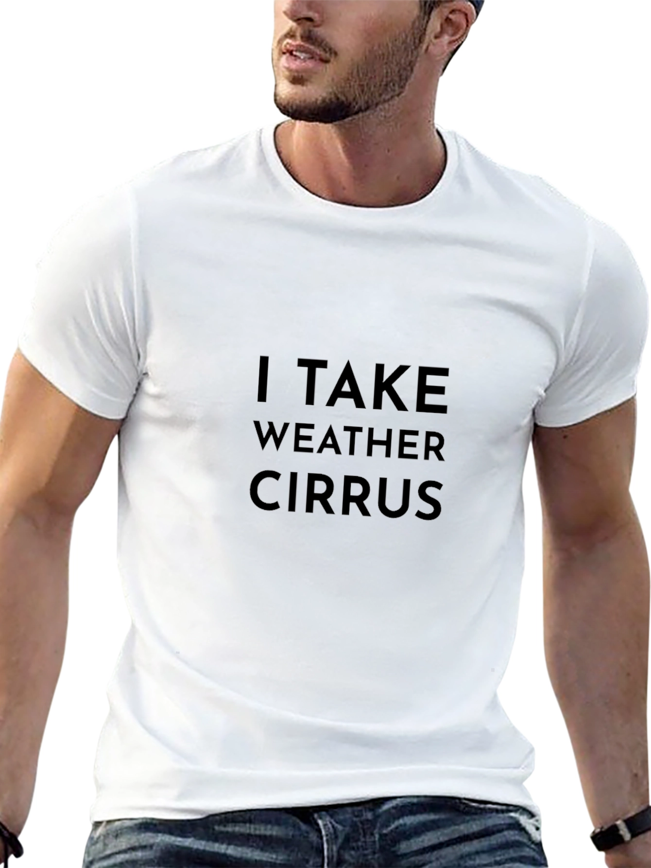 I Take Weather Cirrus Black T-Shirt
