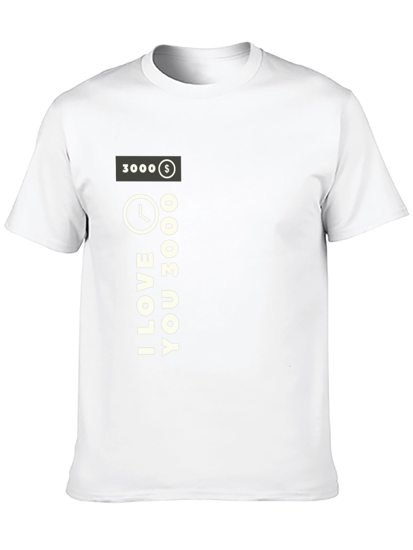 I Love You 3000 Black T-Shirt
