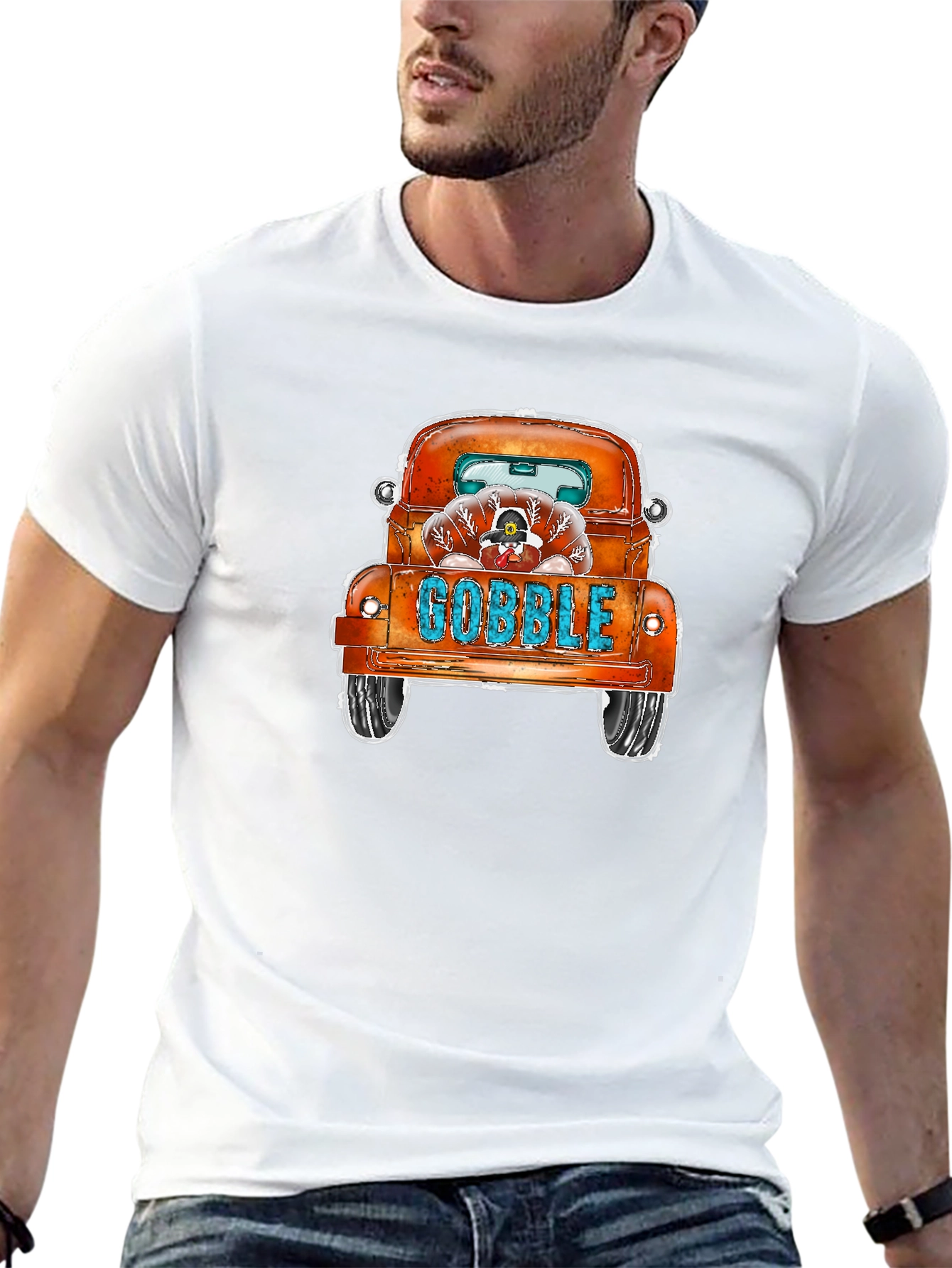 Thanksgiving Turkey Truck T-Shirt