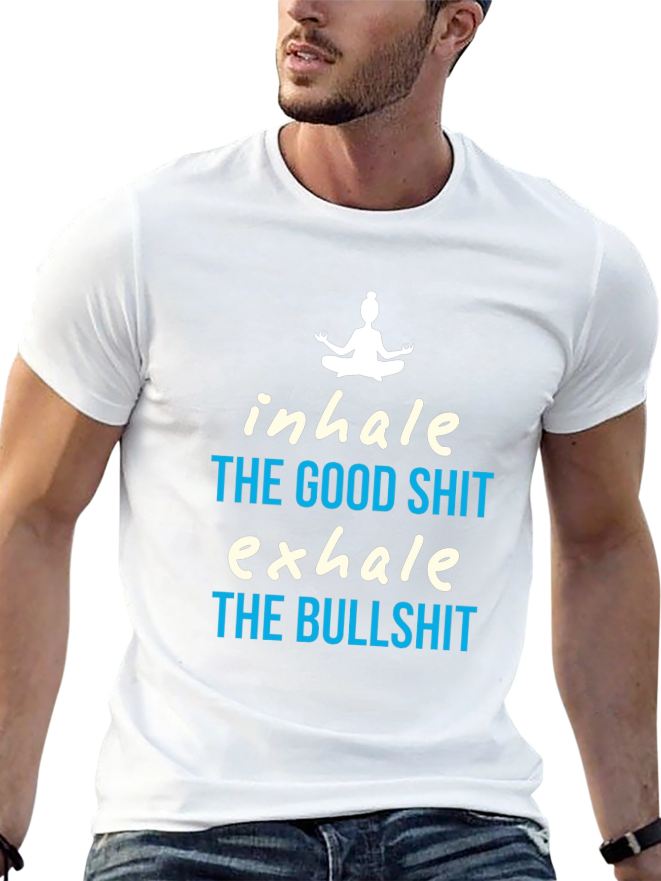 Inhale the Good Vibes Graphic Tee - Black