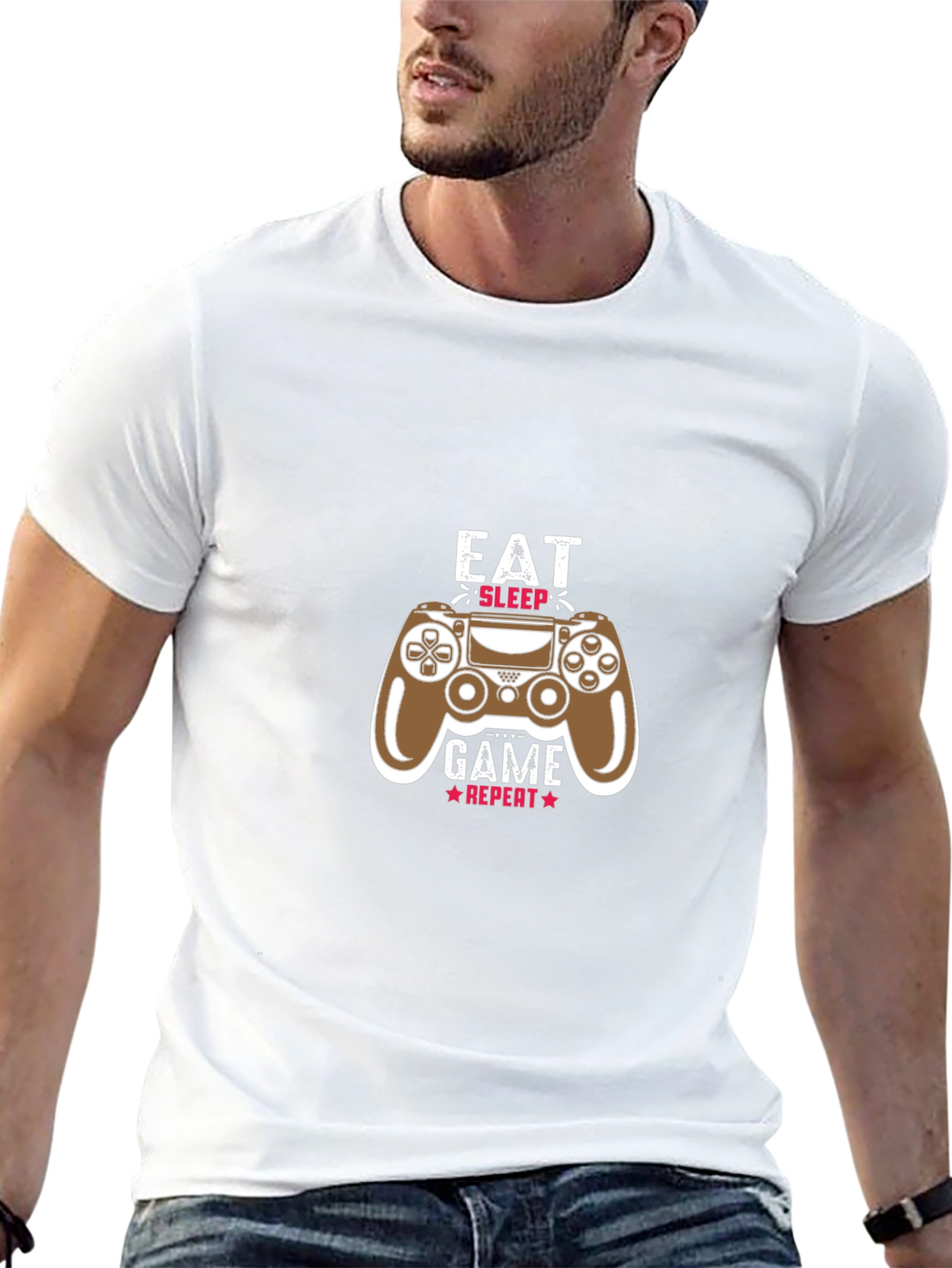 Eat Sleep Game Repeat T-Shirt