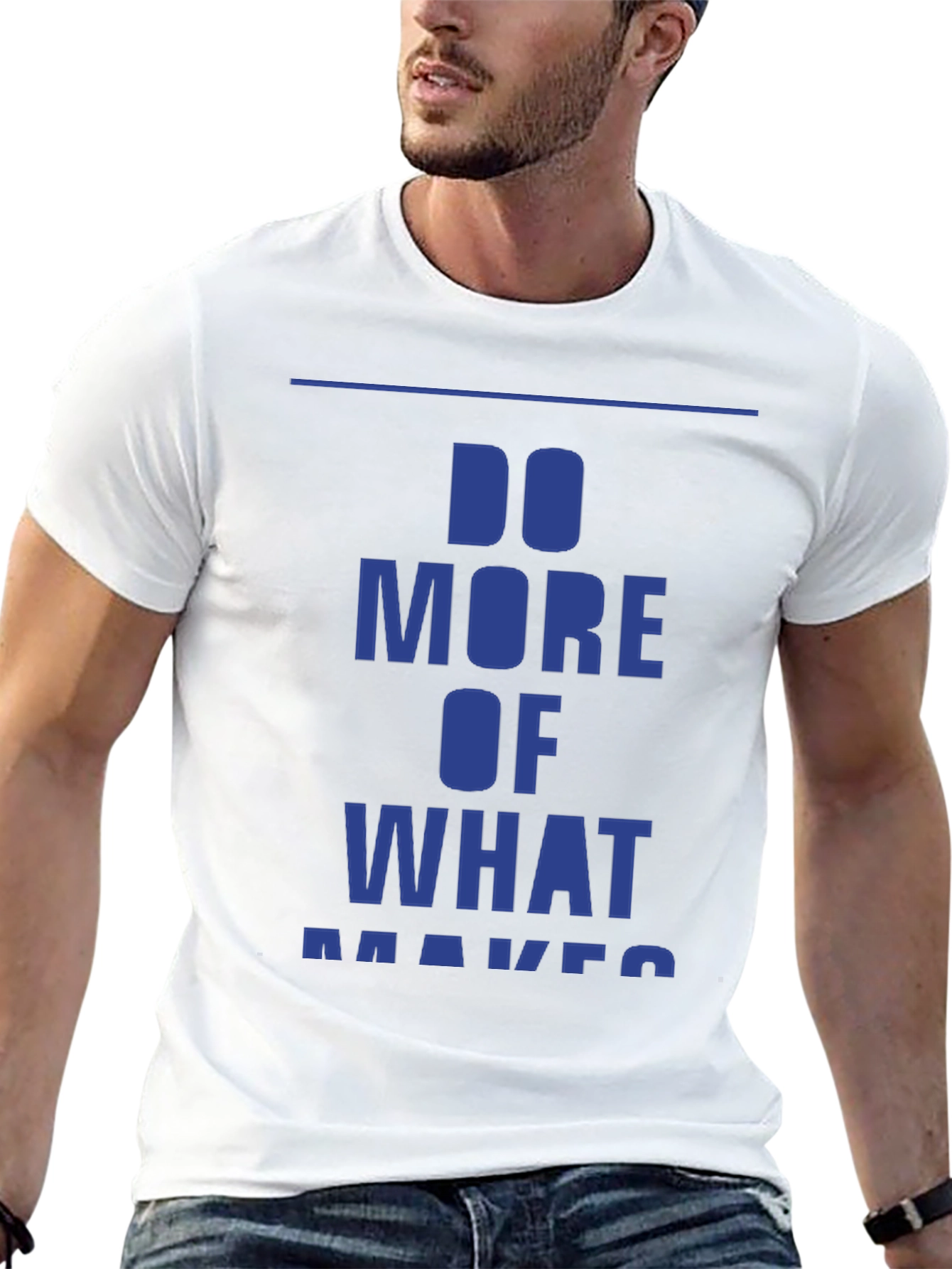 Motivational Do More Graphic Tee - Black