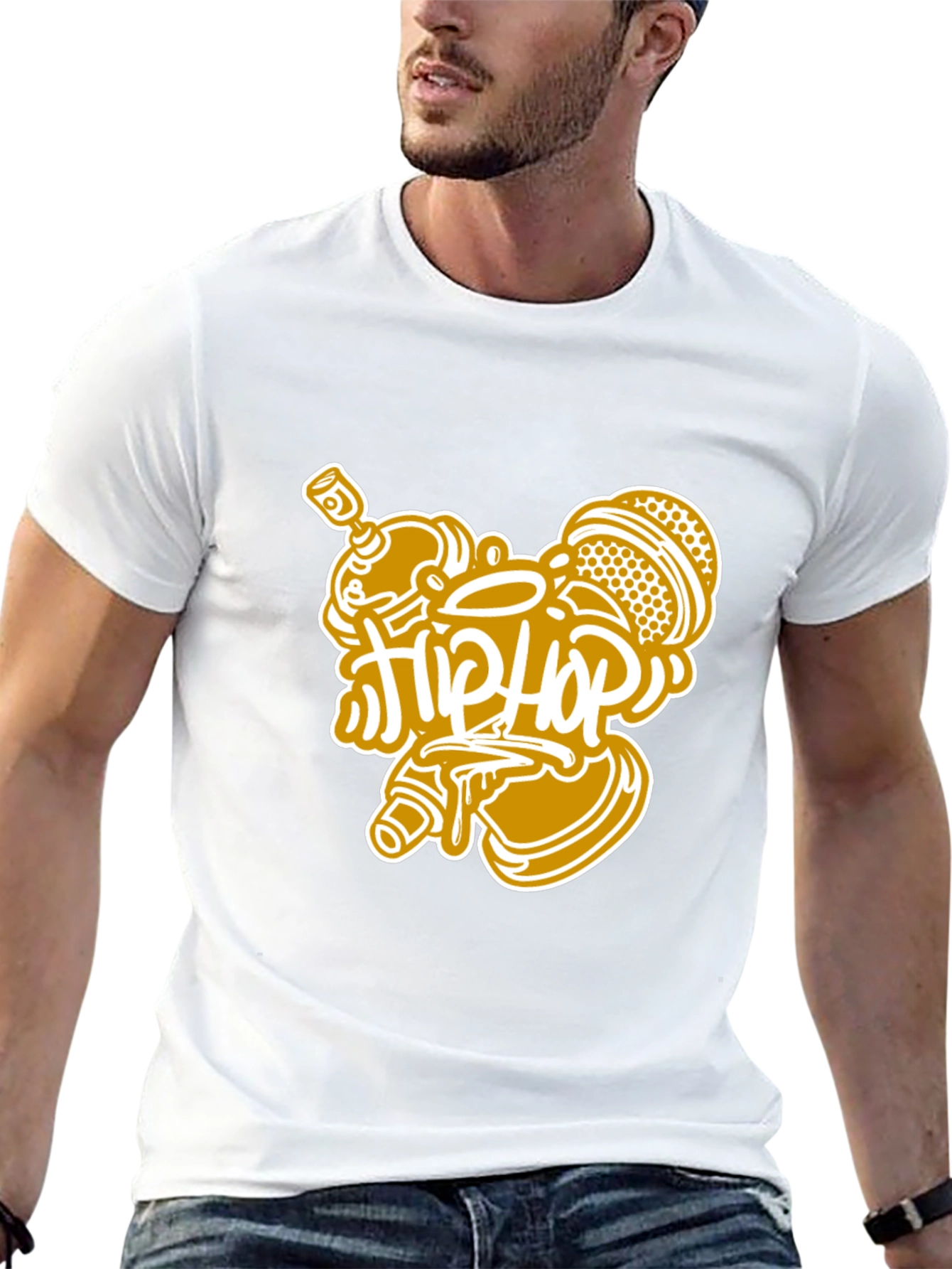 Hip Hop Graphic Black T-Shirt
