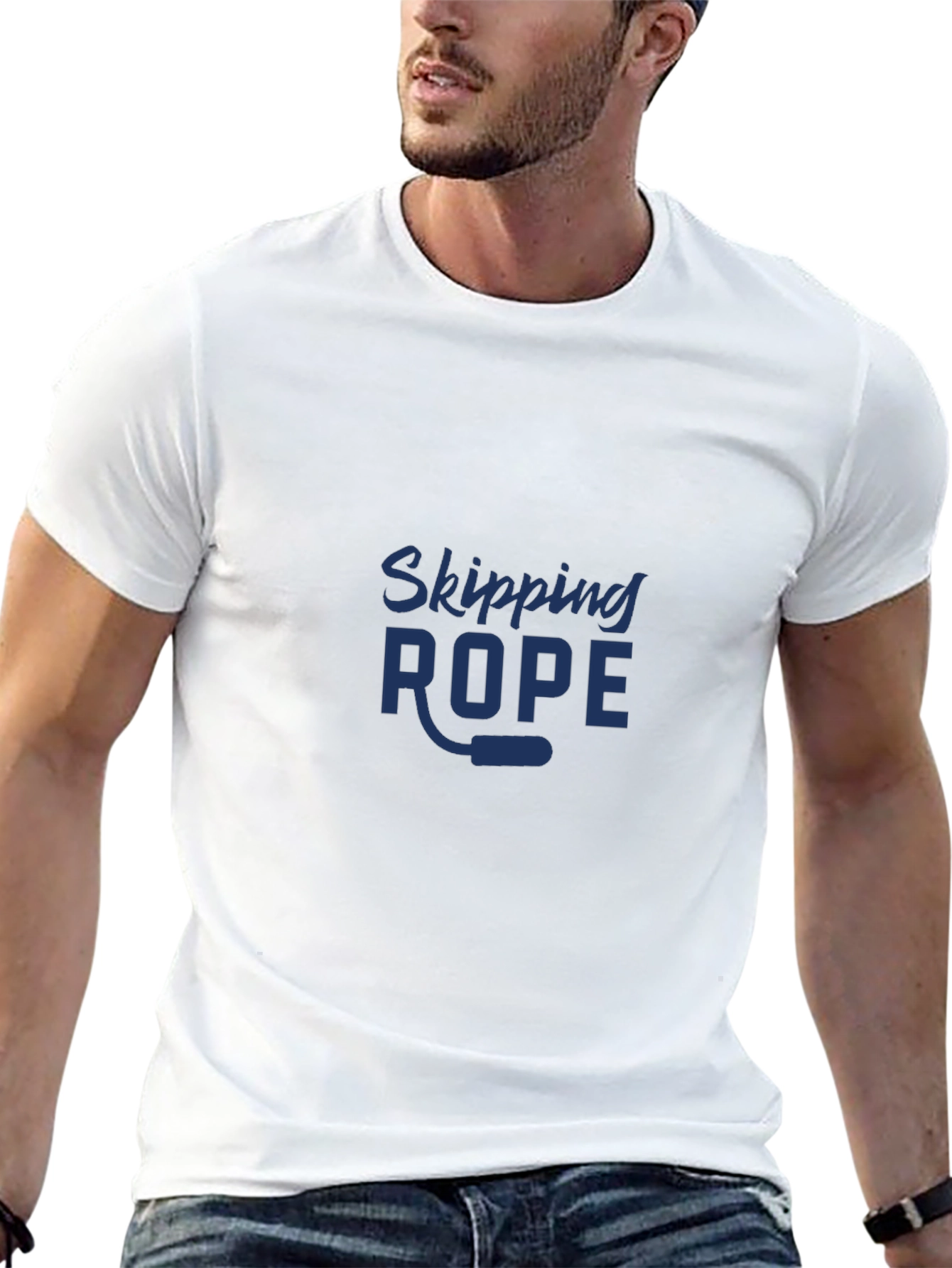 Skipping Rope Graphic T-Shirt - Fitness Apparel
