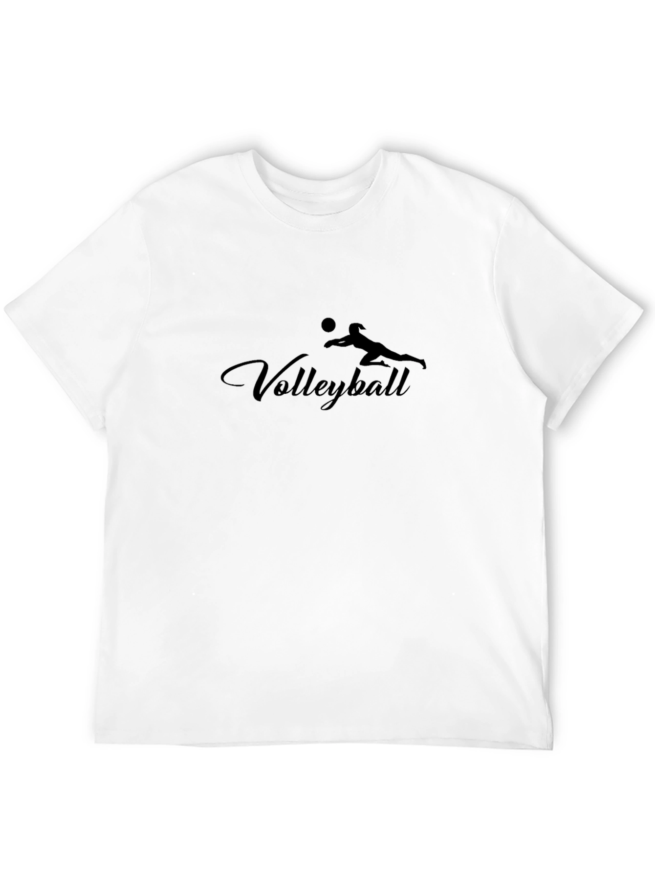 Volleyball Graphic Tee - Black Unisex T-Shirt