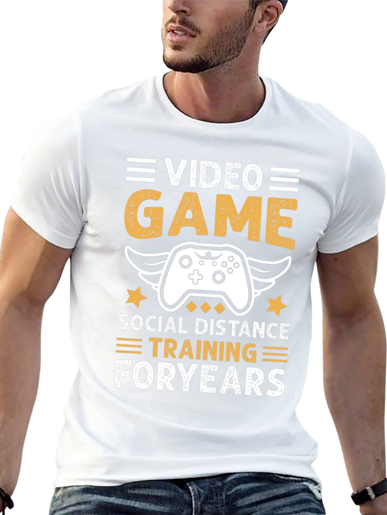 Video Game Social Distance Training T-Shirt