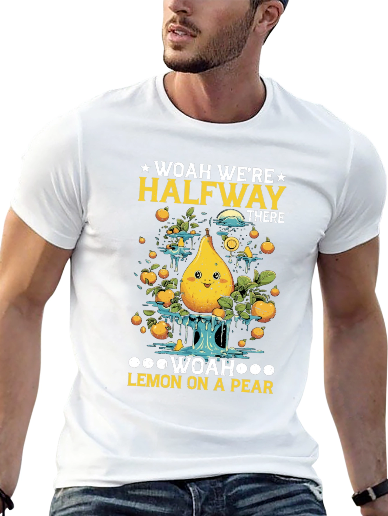 Woah Were Halfway There Funny T-Shirt