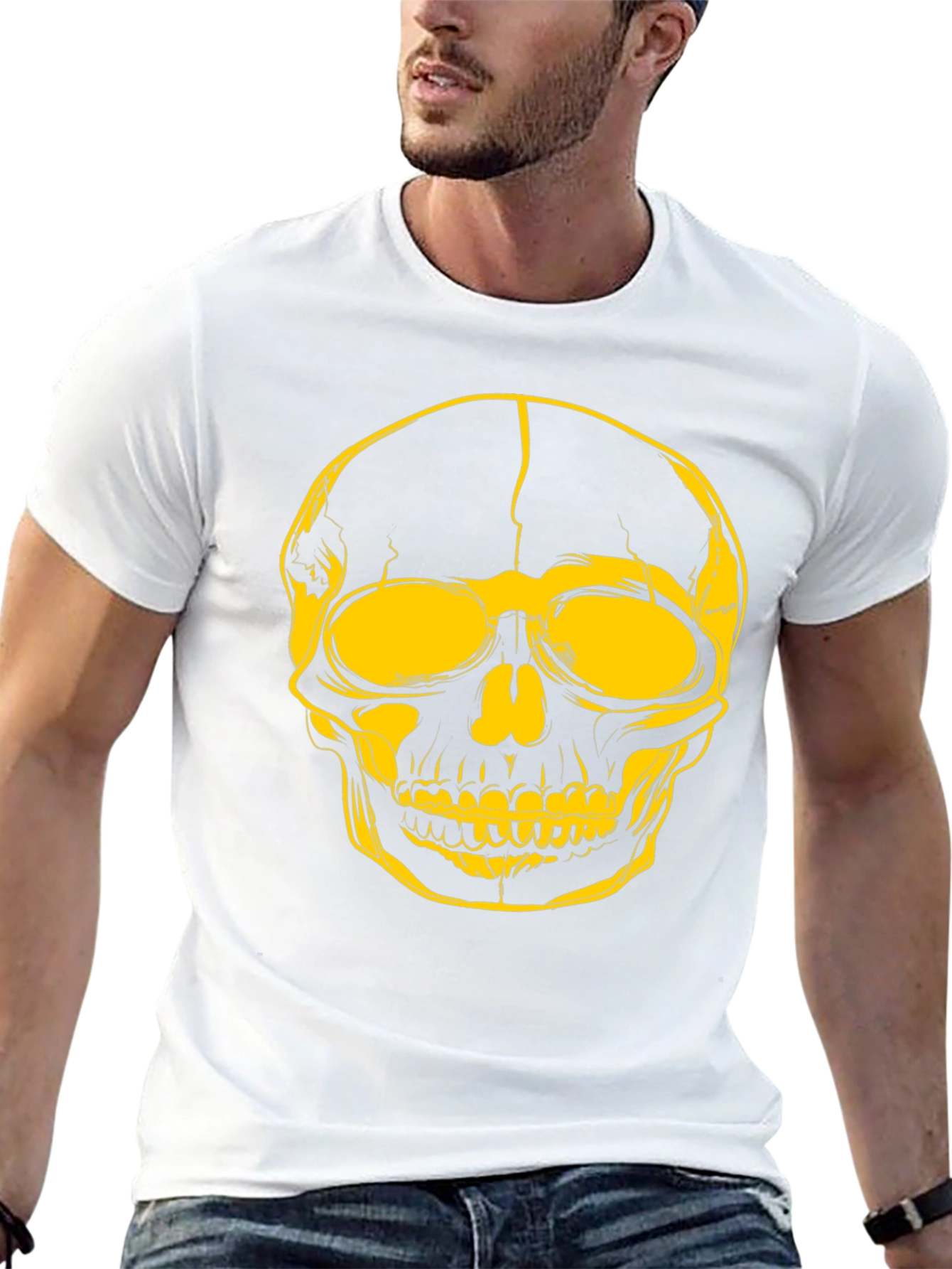 Skull Graphic T-Shirt - Edgy Streetwear