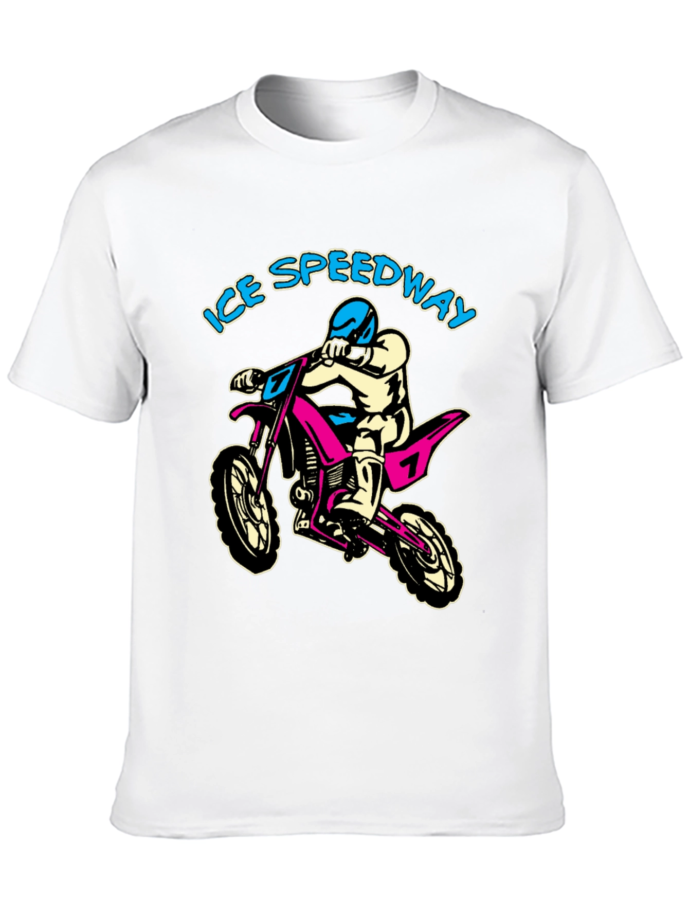 Ice Speedway Motocross Graphic Tee - Black