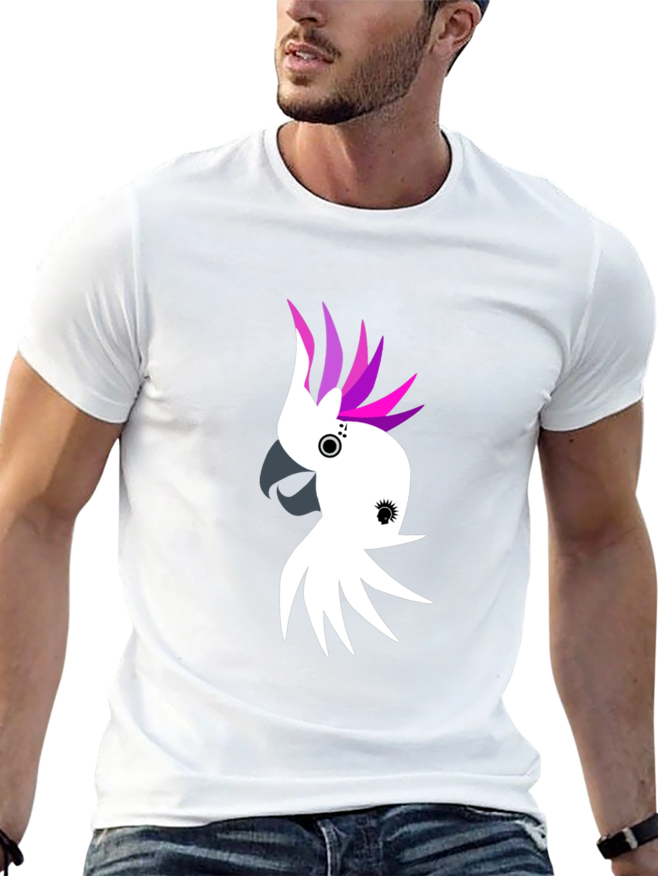 Cockatoo Graphic Tee - Black