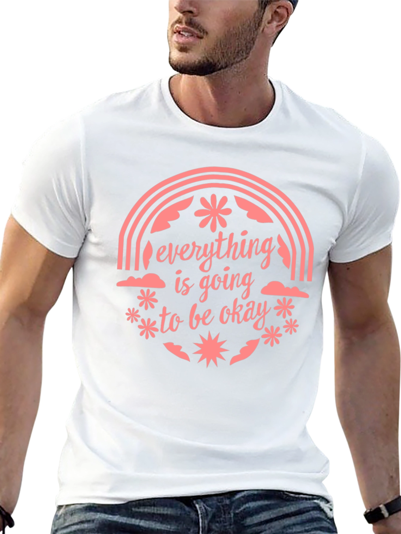 Optimistic Graphic Tee: Everything Is Going To Be Okay
