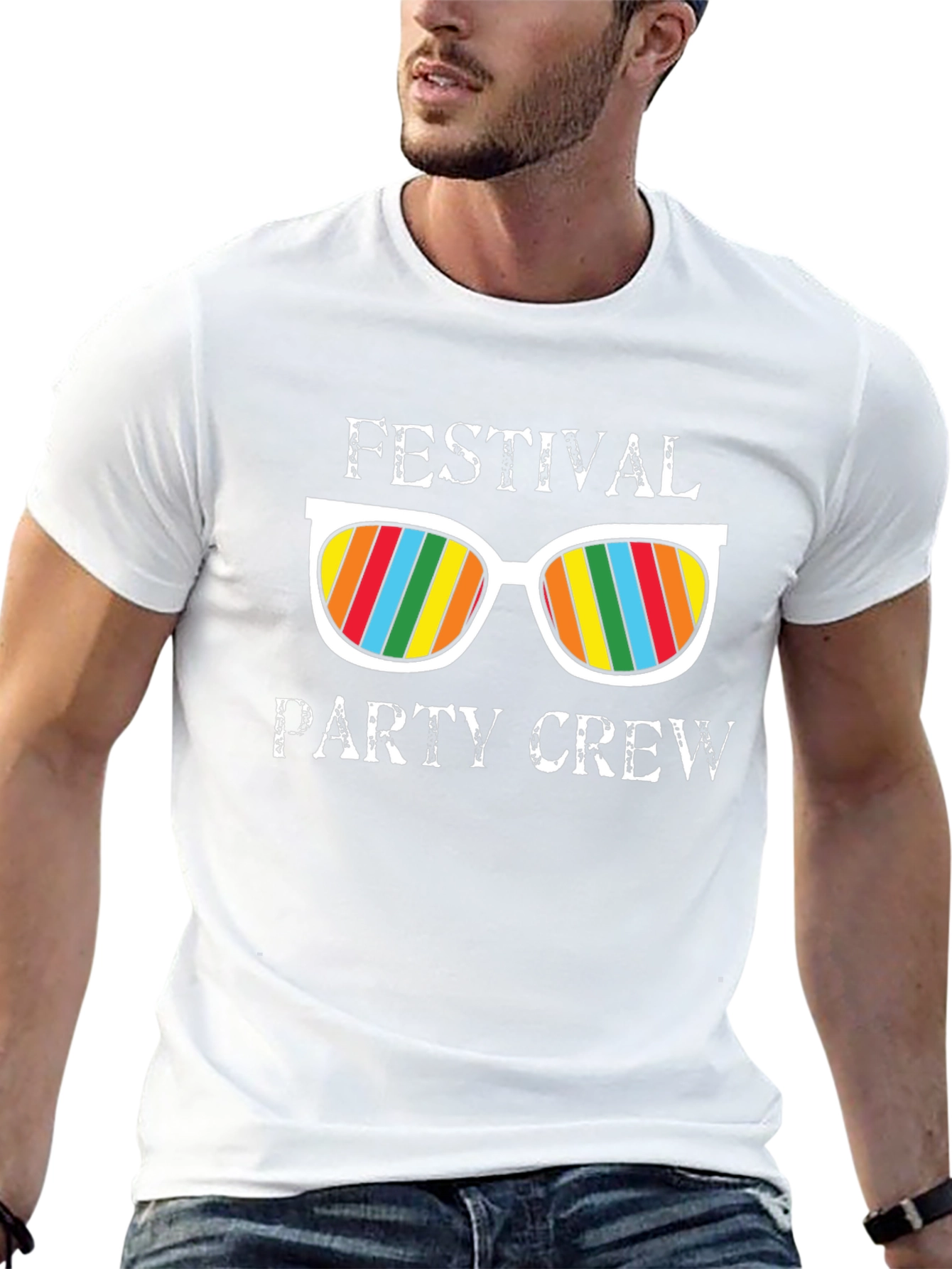 Festival Party Crew Graphic T-Shirt