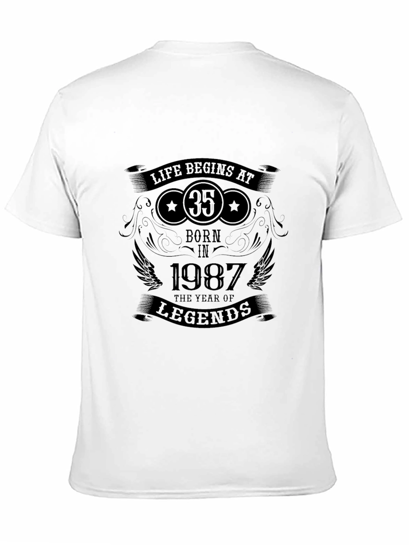 Life Begins at 35 Born in 1987 T-Shirt