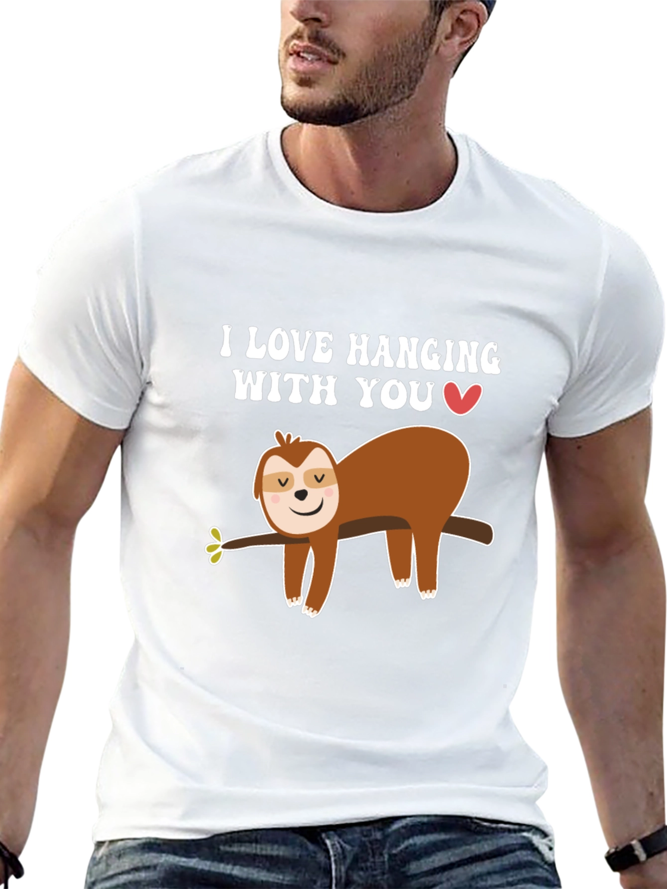 Cute Sloth Hanging With You T-Shirt