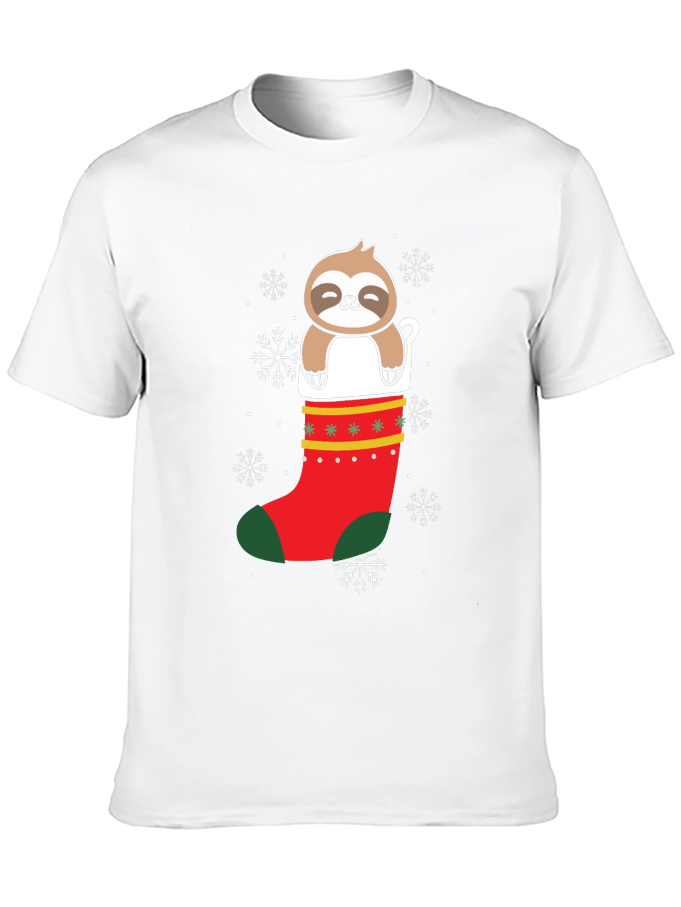 Festive Sloth Christmas T-Shirt