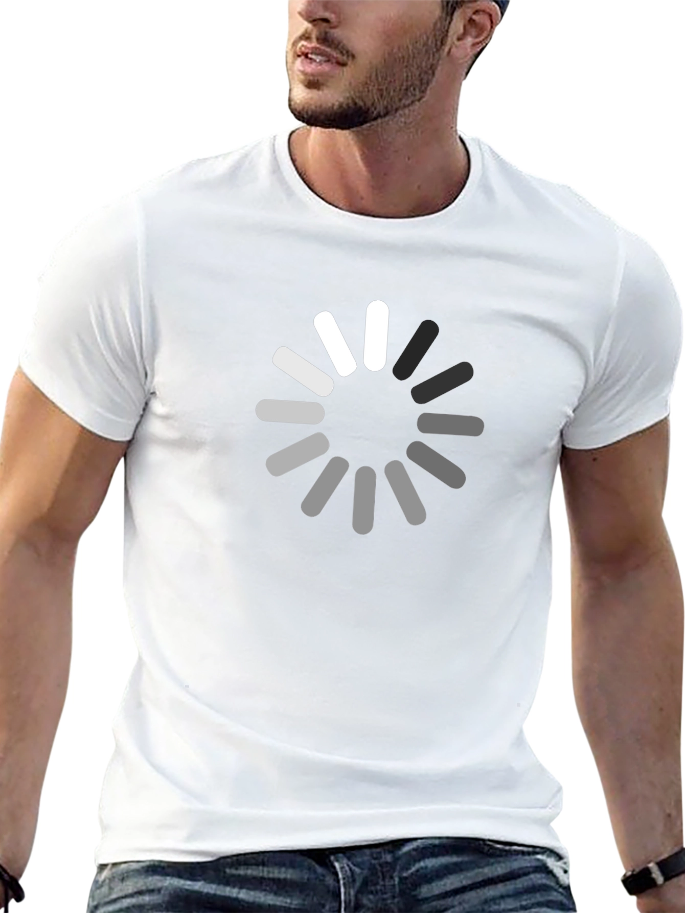 Loading Circle Graphic T-Shirt - Casual Menswear