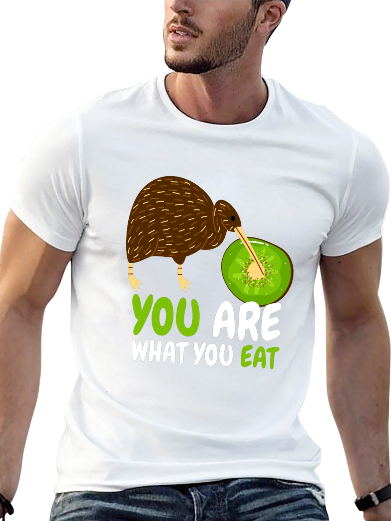 Funny Kiwi Bird and Fruit T-Shirt