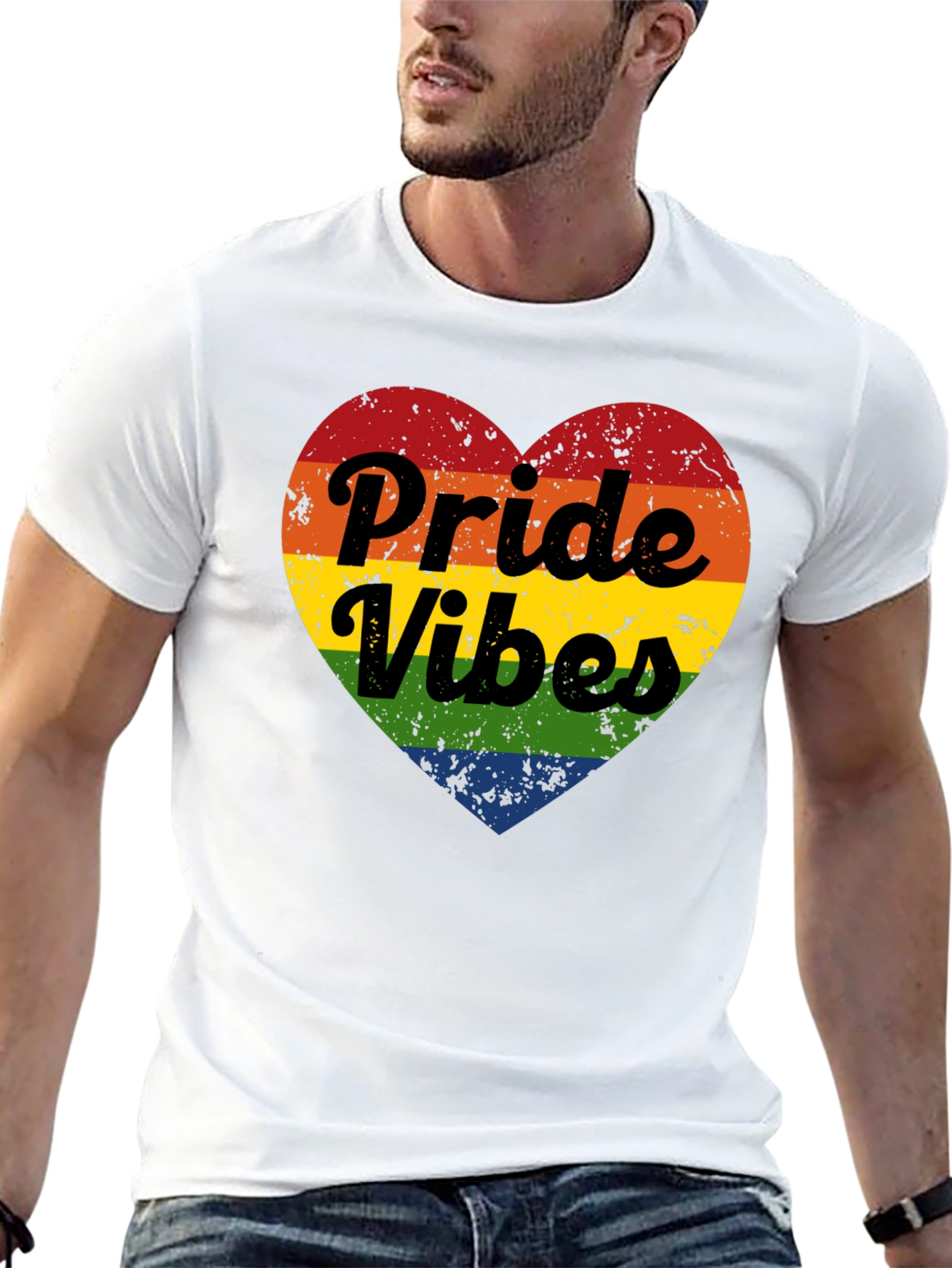 Pride Vibes Heart T-Shirt