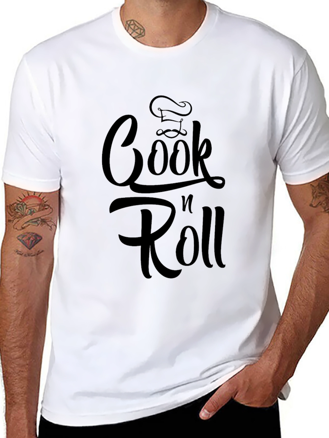 Cook n Roll Graphic T-Shirt - Chef Inspired Tee