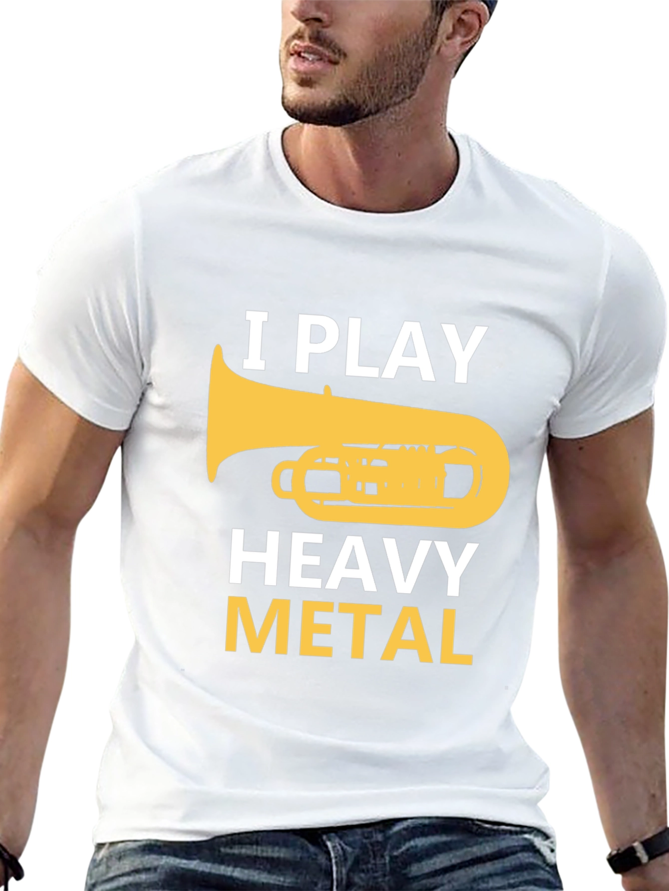 I Play Heavy Metal Tuba Musician Graphic Tee