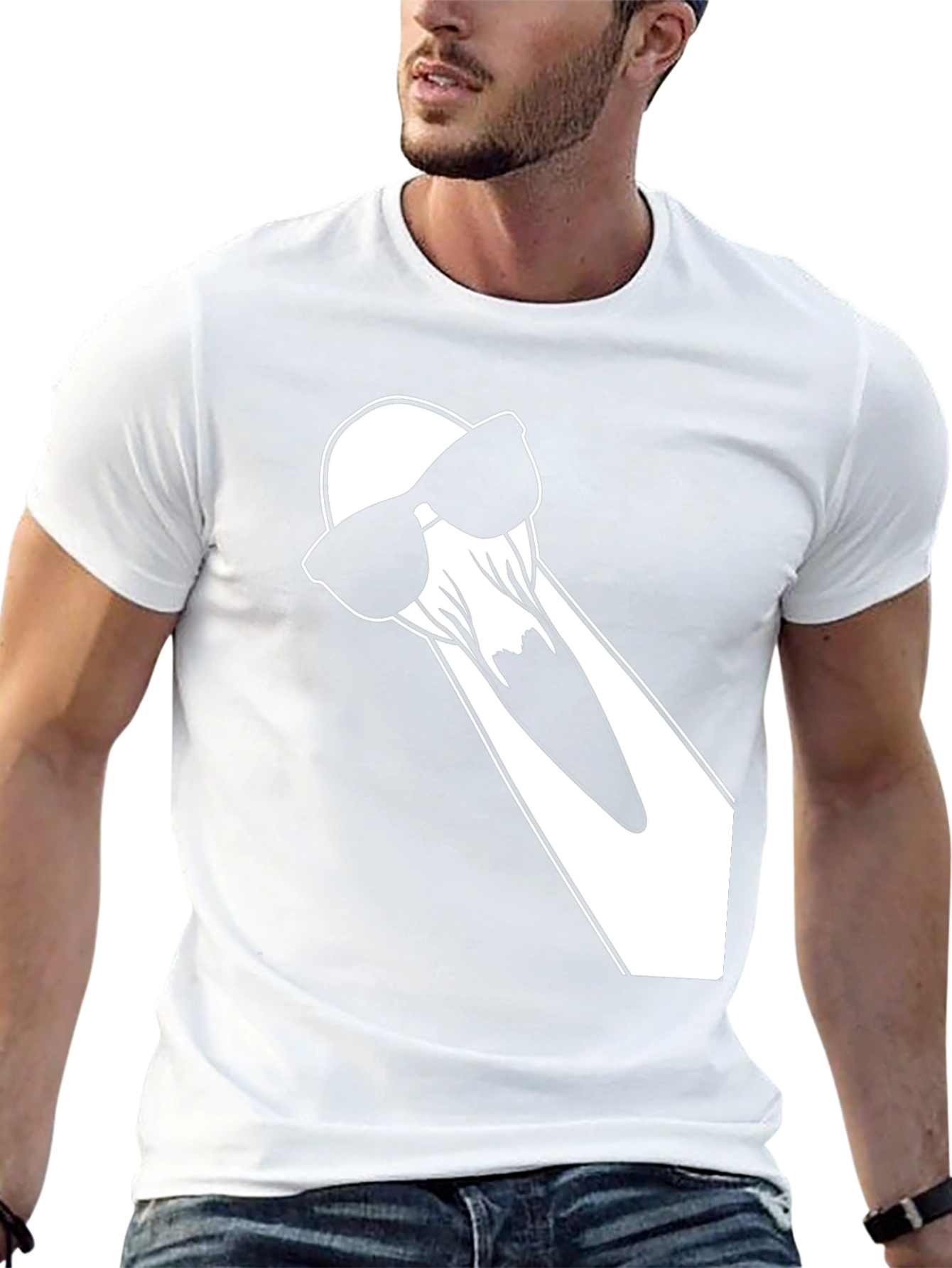 Cool Ghost T-Shirt - Black Cotton Tee