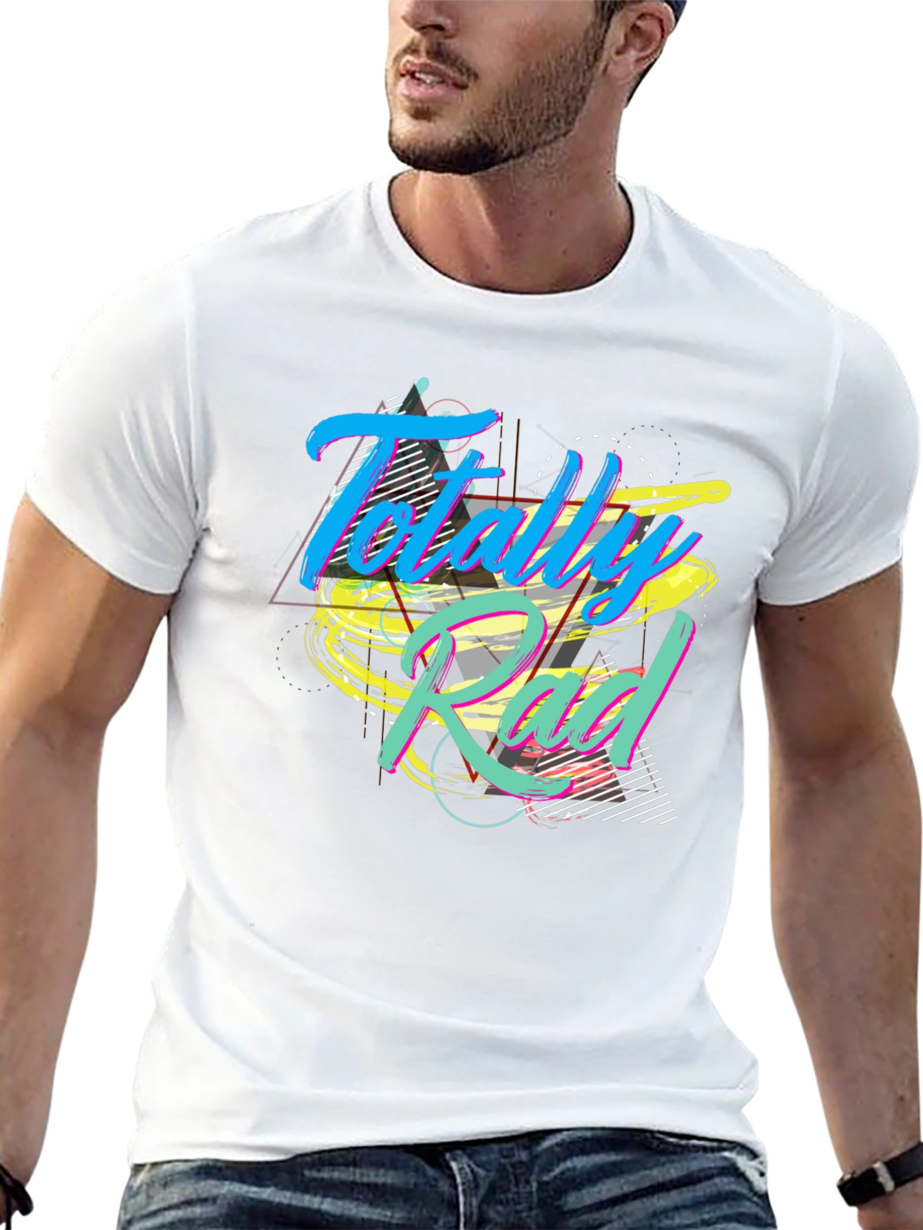 Totally Rad Graphic T-Shirt - Retro 80s Style
