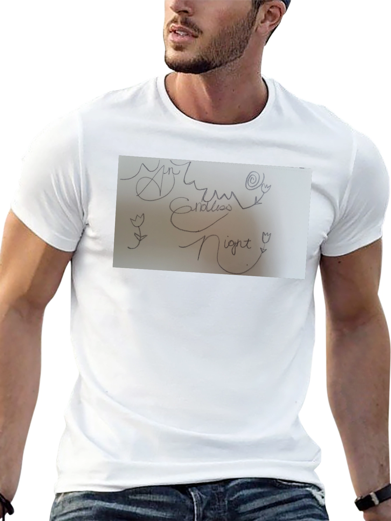 Endless Night Graphic Tee - Soft Cotton Comfort