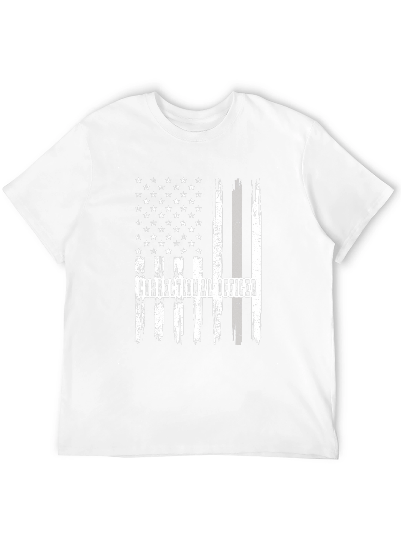 Correctional Officer Flag Graphic T-Shirt