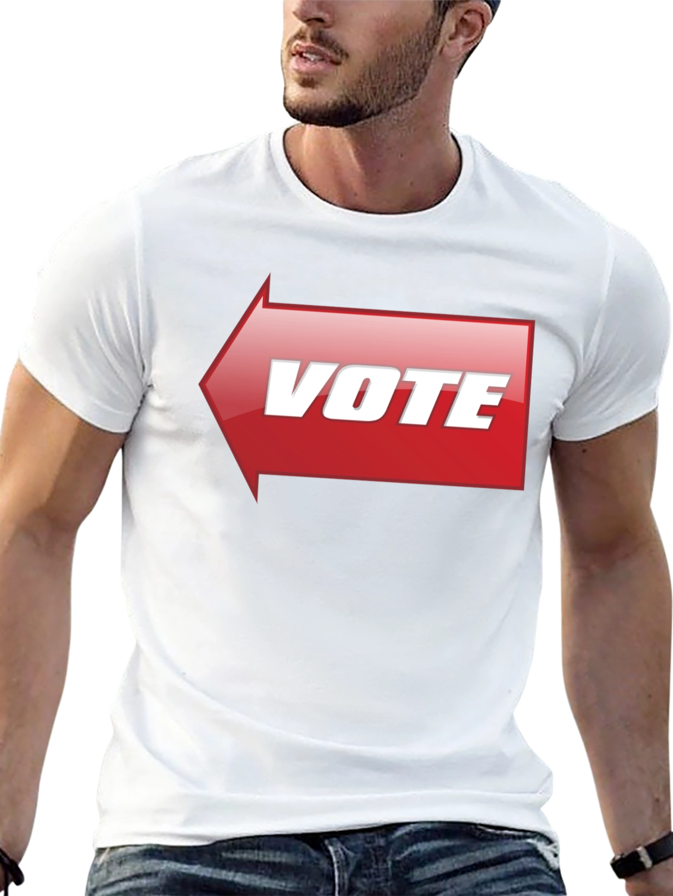 Vote T-Shirt - Red Arrow Design - Election Apparel