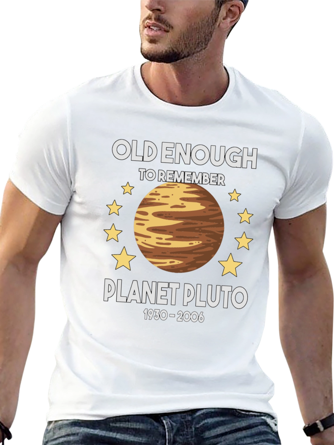 Planet Pluto Retro T-Shirt - Old Enough To Remember