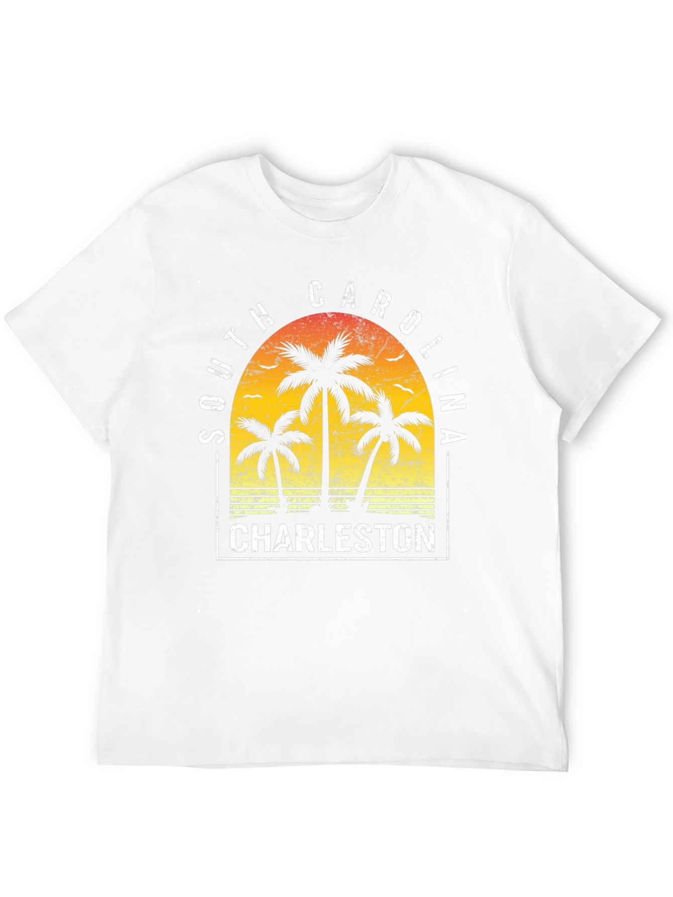 Charleston South Carolina Palm Tree Graphic Tee