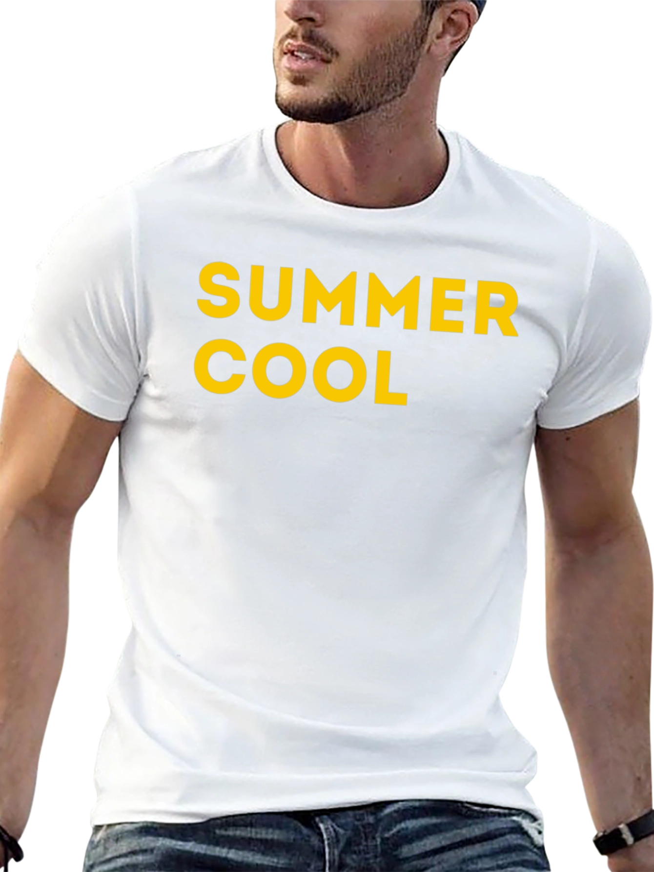 Summer Cool Black Graphic Tee