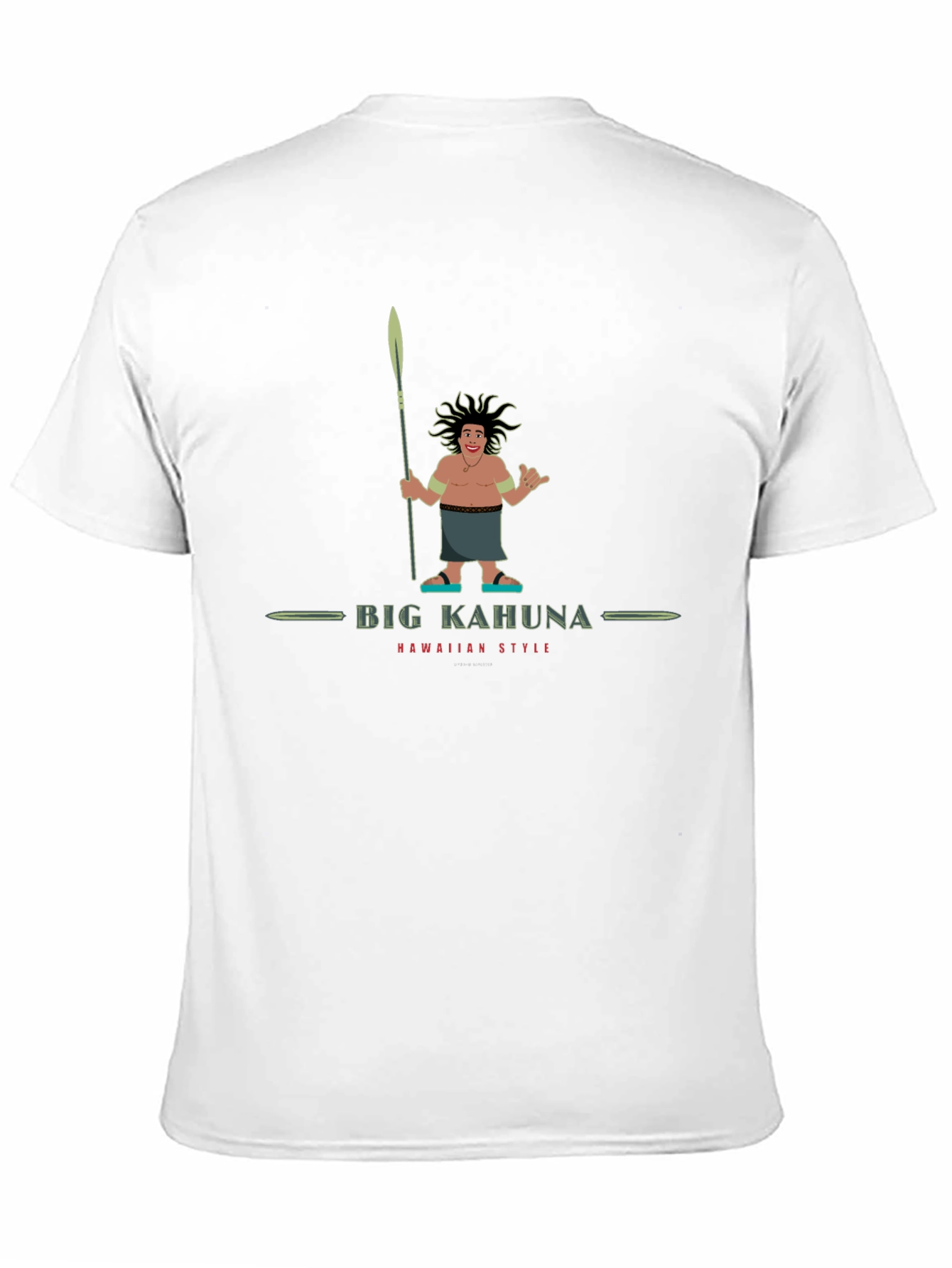 Big Kahuna Hawaiian Style Graphic T-Shirt