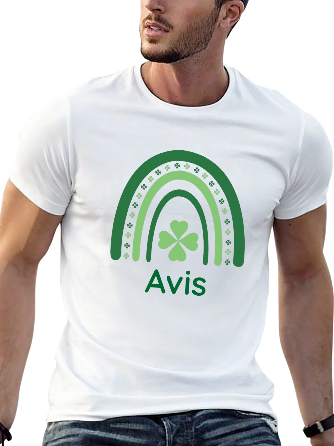 St. Patricks Day Shamrock Rainbow T-Shirt