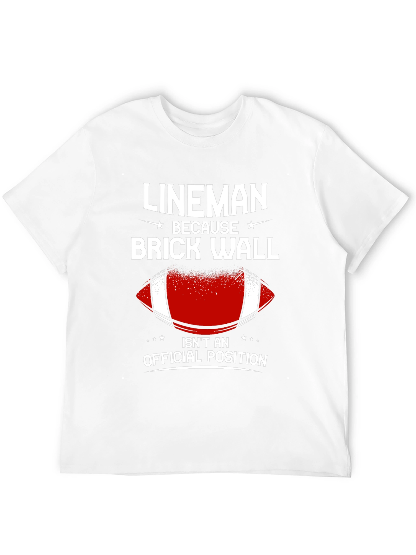 Lineman Brick Wall T-Shirt - Football Offensive Line