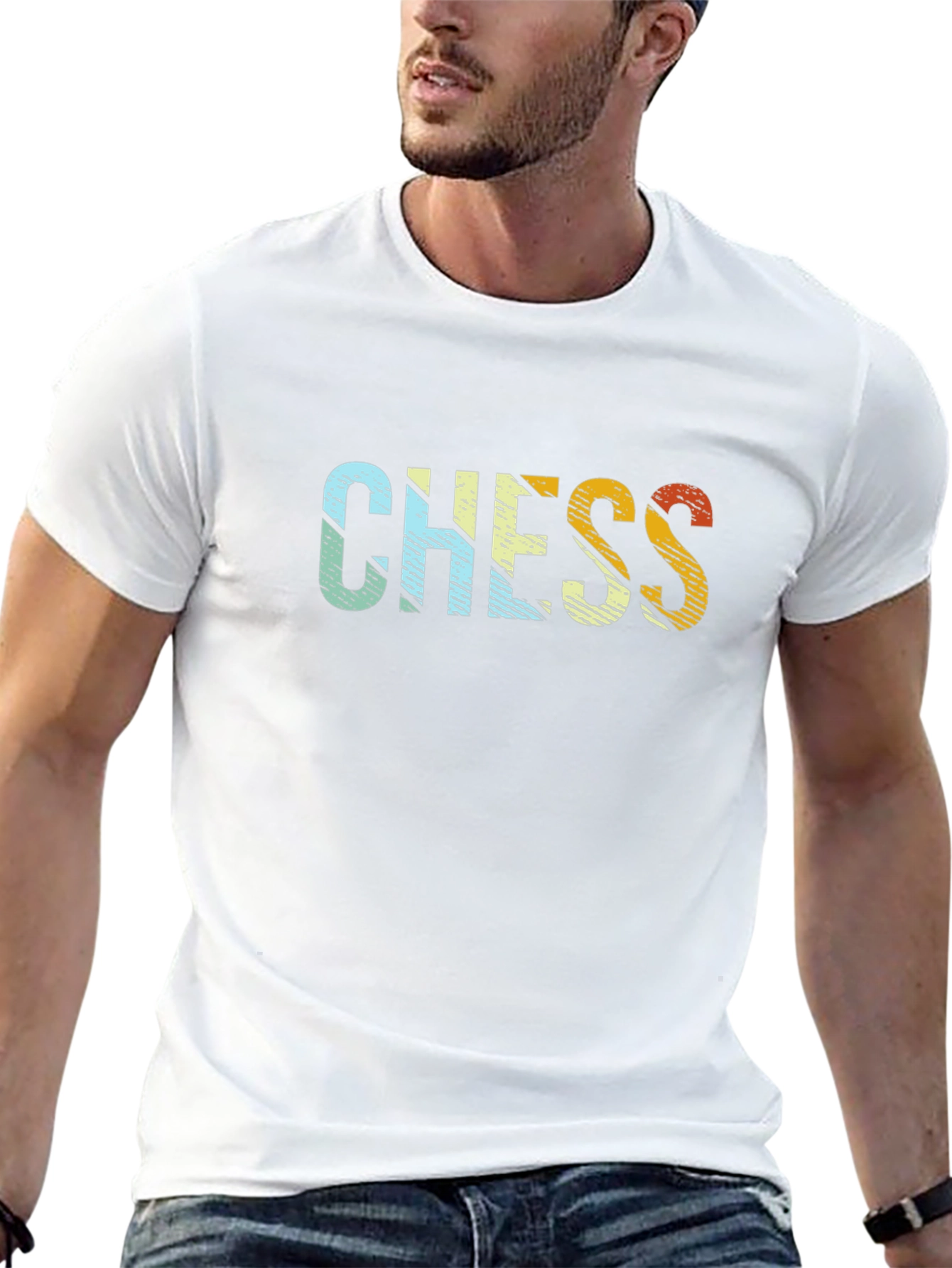 Chess Graphic Tee - Stylish Retro Design