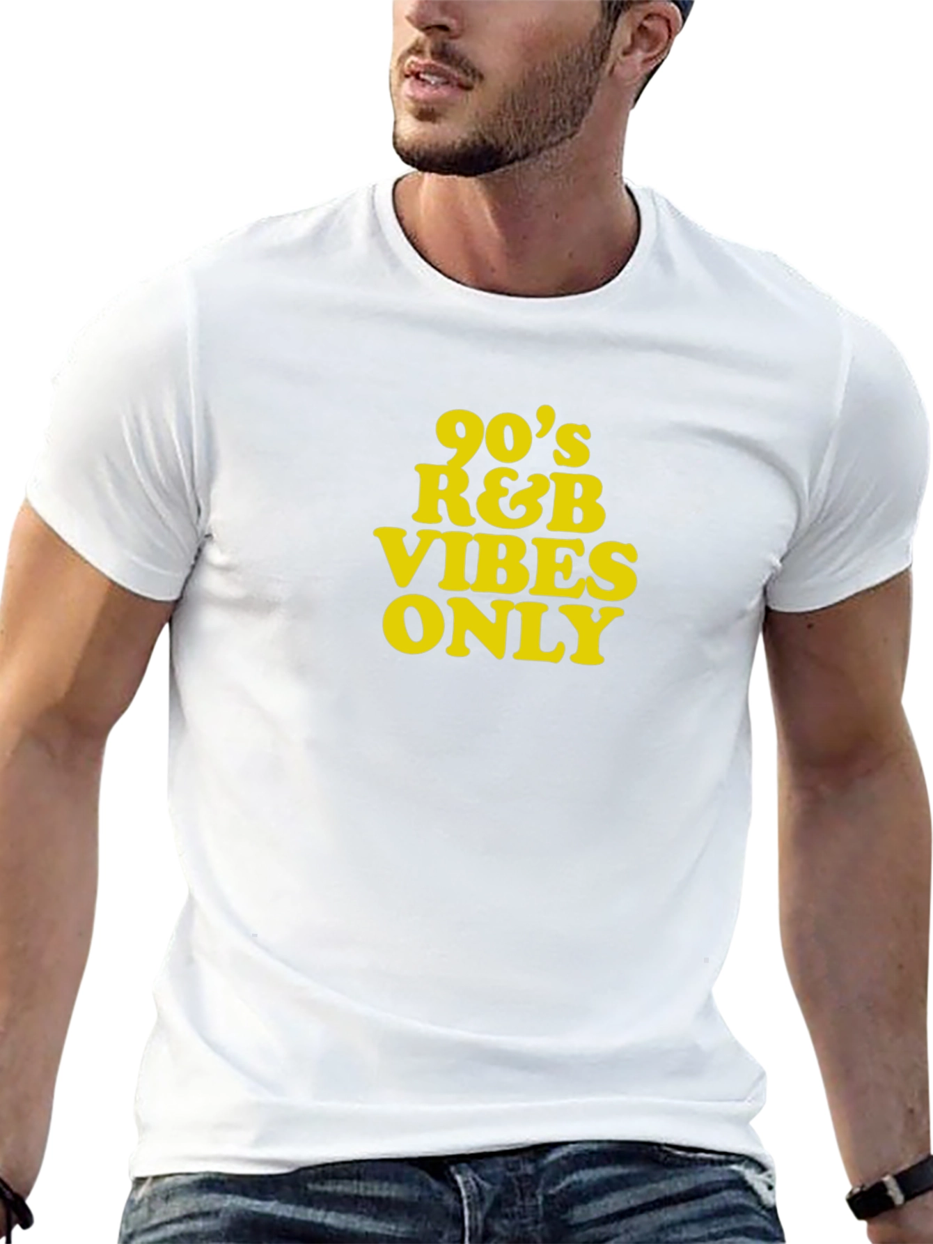 90s R&B Vibes Only Black T-Shirt