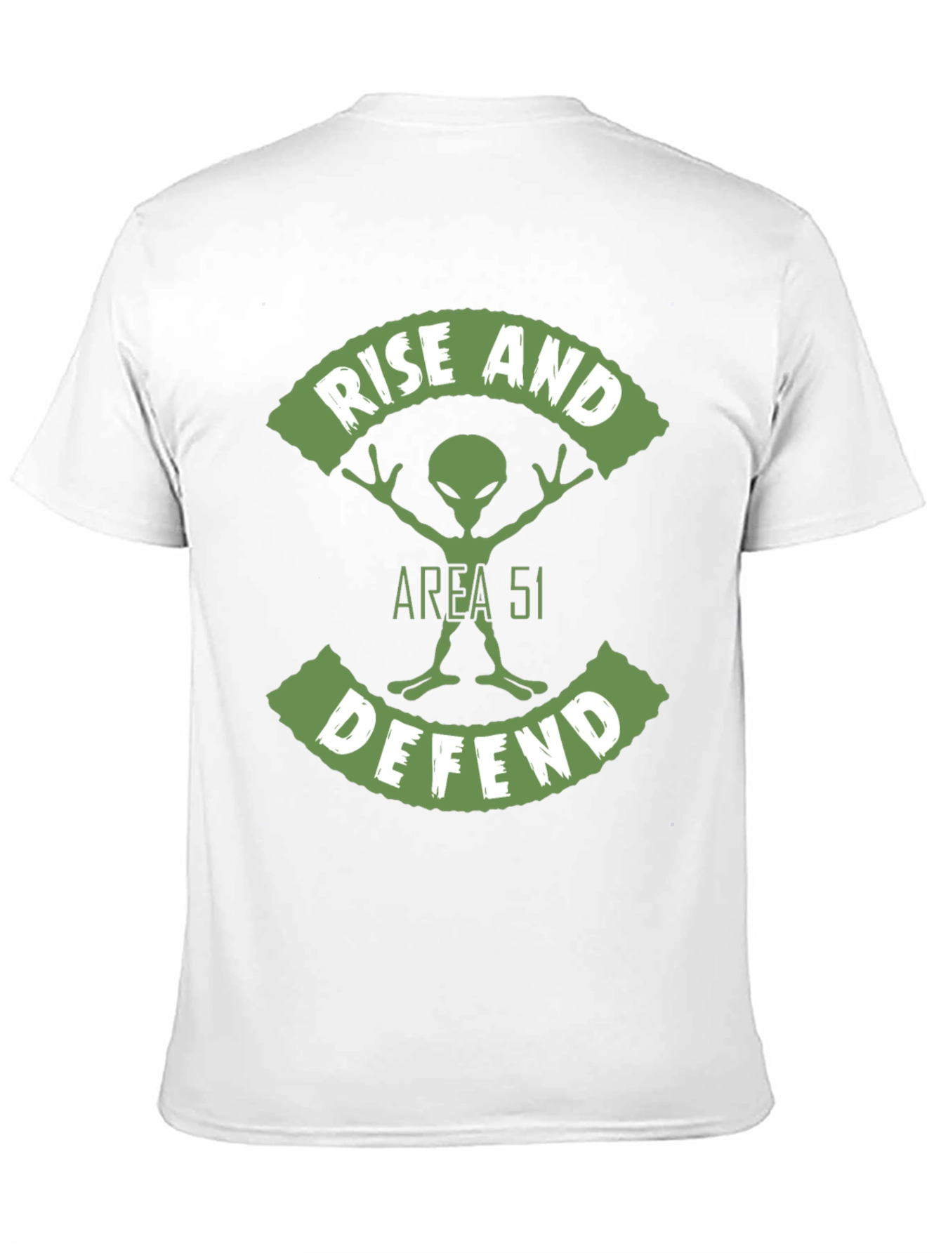 Area 51 Alien Graphic T-Shirt - Rise and Defend