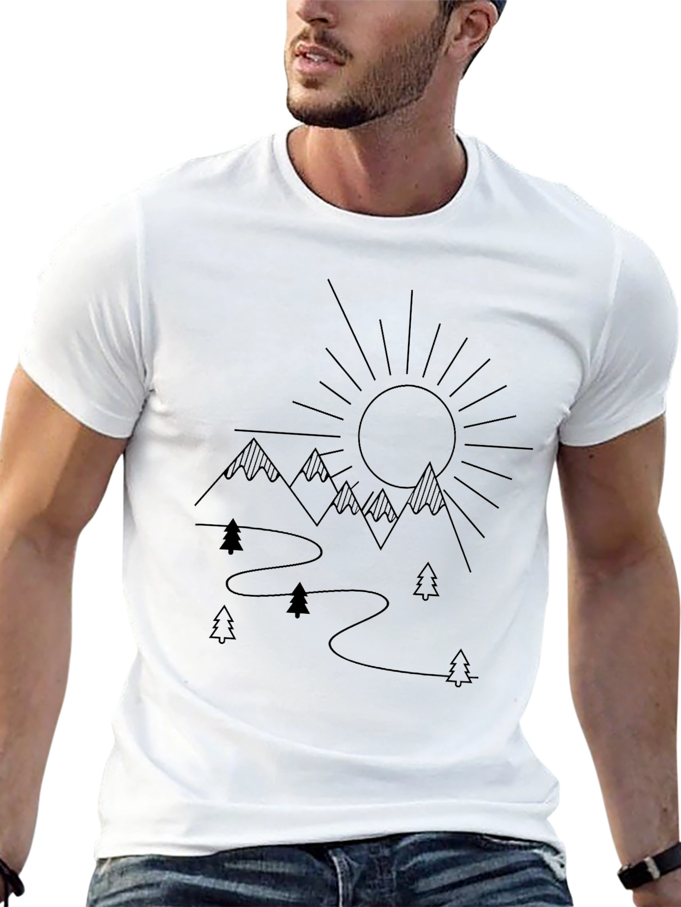 Mountain and Sun Graphic Tee