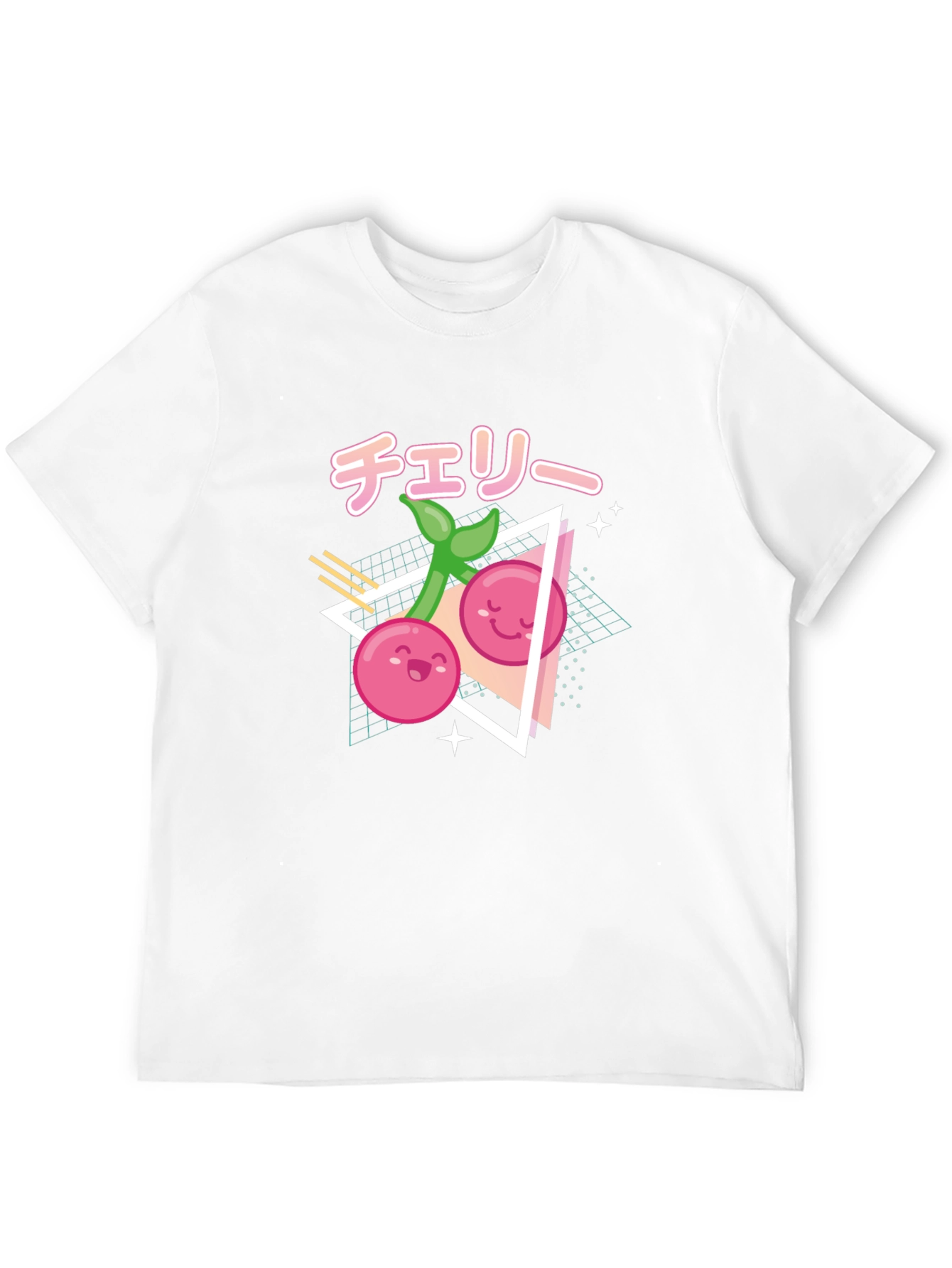Kawaii Cherry Black T-Shirt