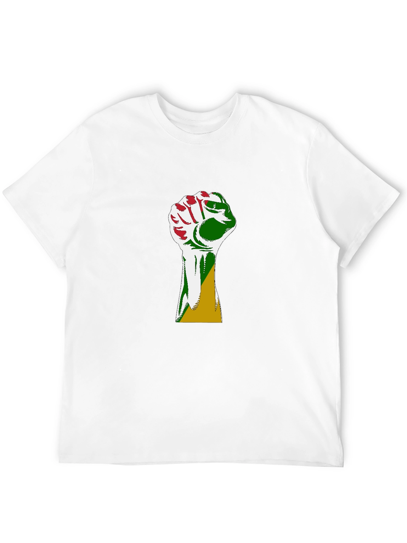 Afro Power Fist Graphic Tee - Black