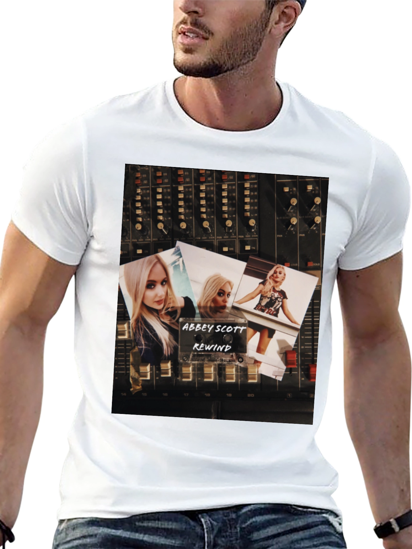 Abbey Scott Rewind Graphic T-Shirt