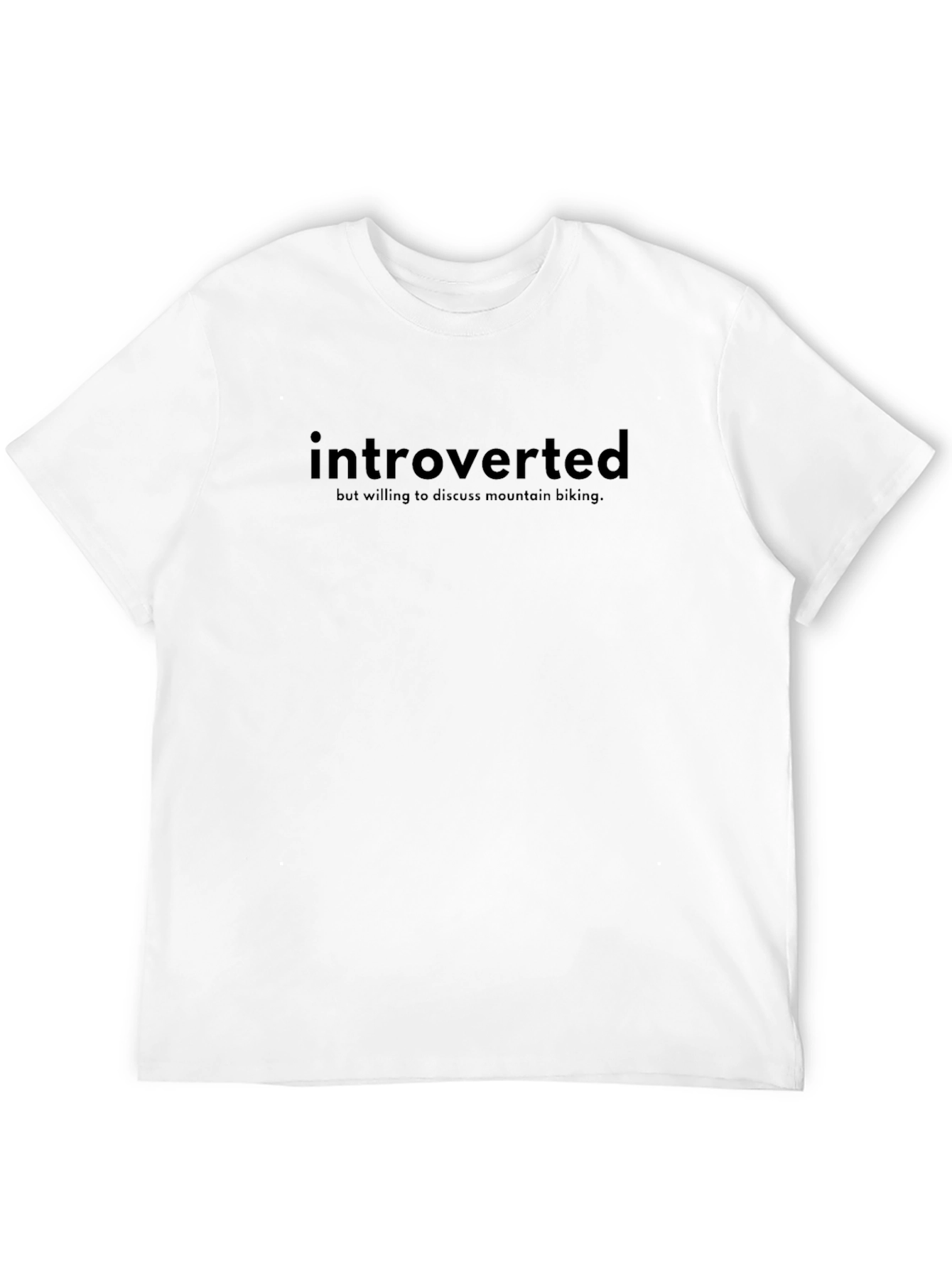 Introverted Mountain Biking Graphic T-Shirt
