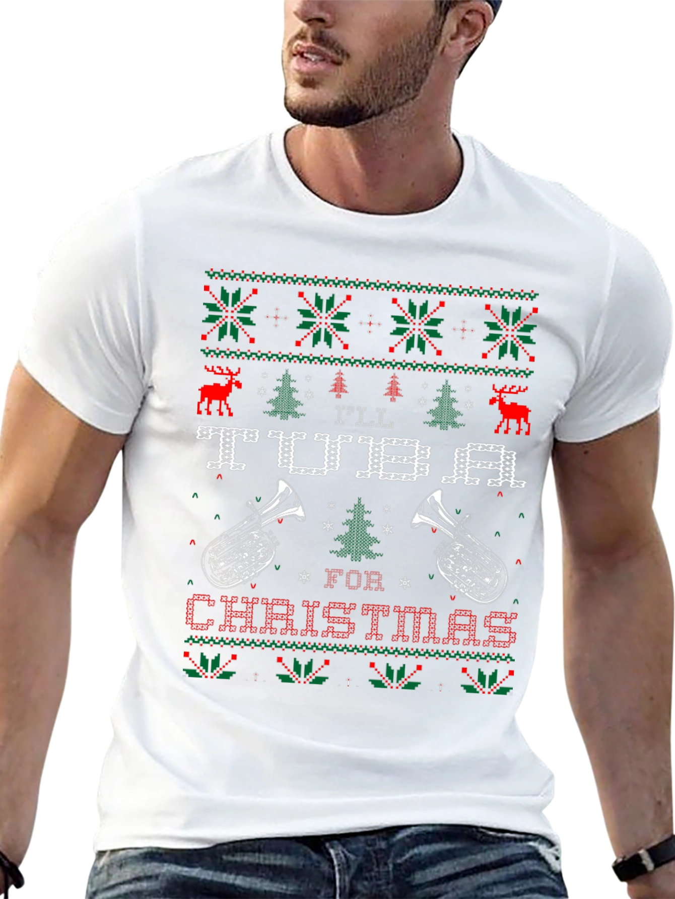 Ill Tuba For Christmas Ugly Sweater T-Shirt