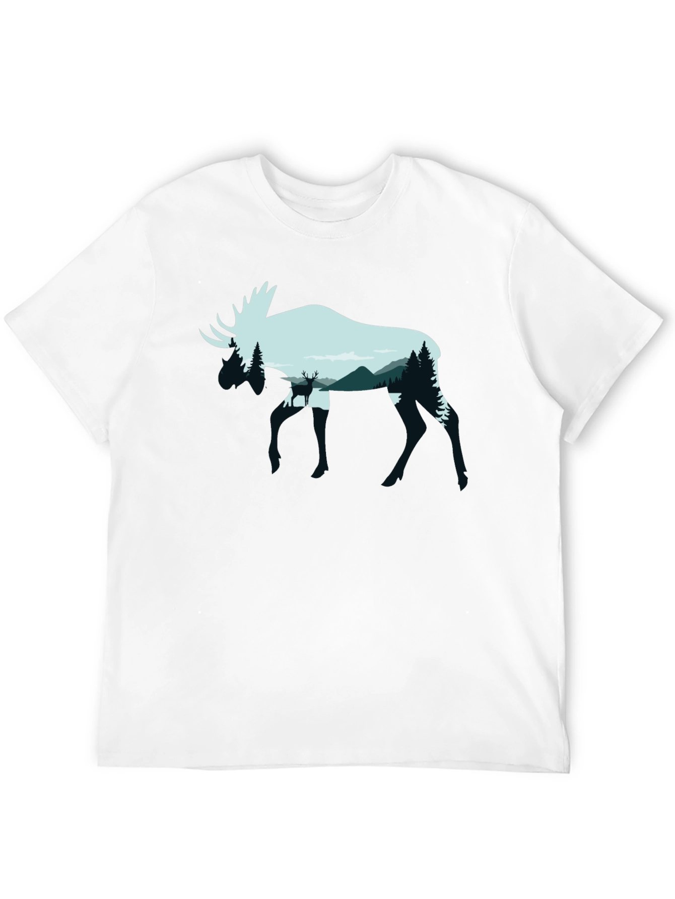 Moose & Mountain Graphic T-Shirt