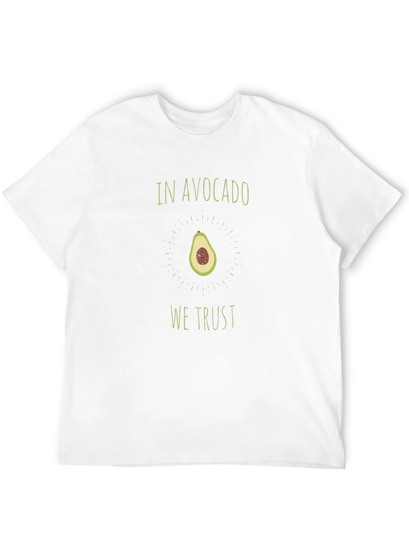 In Avocado We Trust Graphic Tee - Black