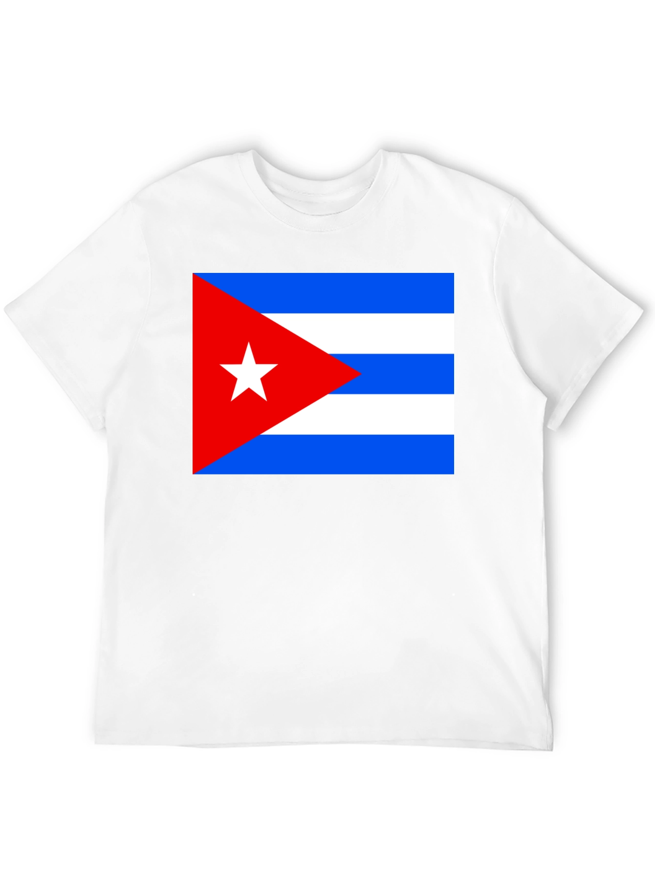 Cuba Flag T-Shirt - Black Cotton Tee