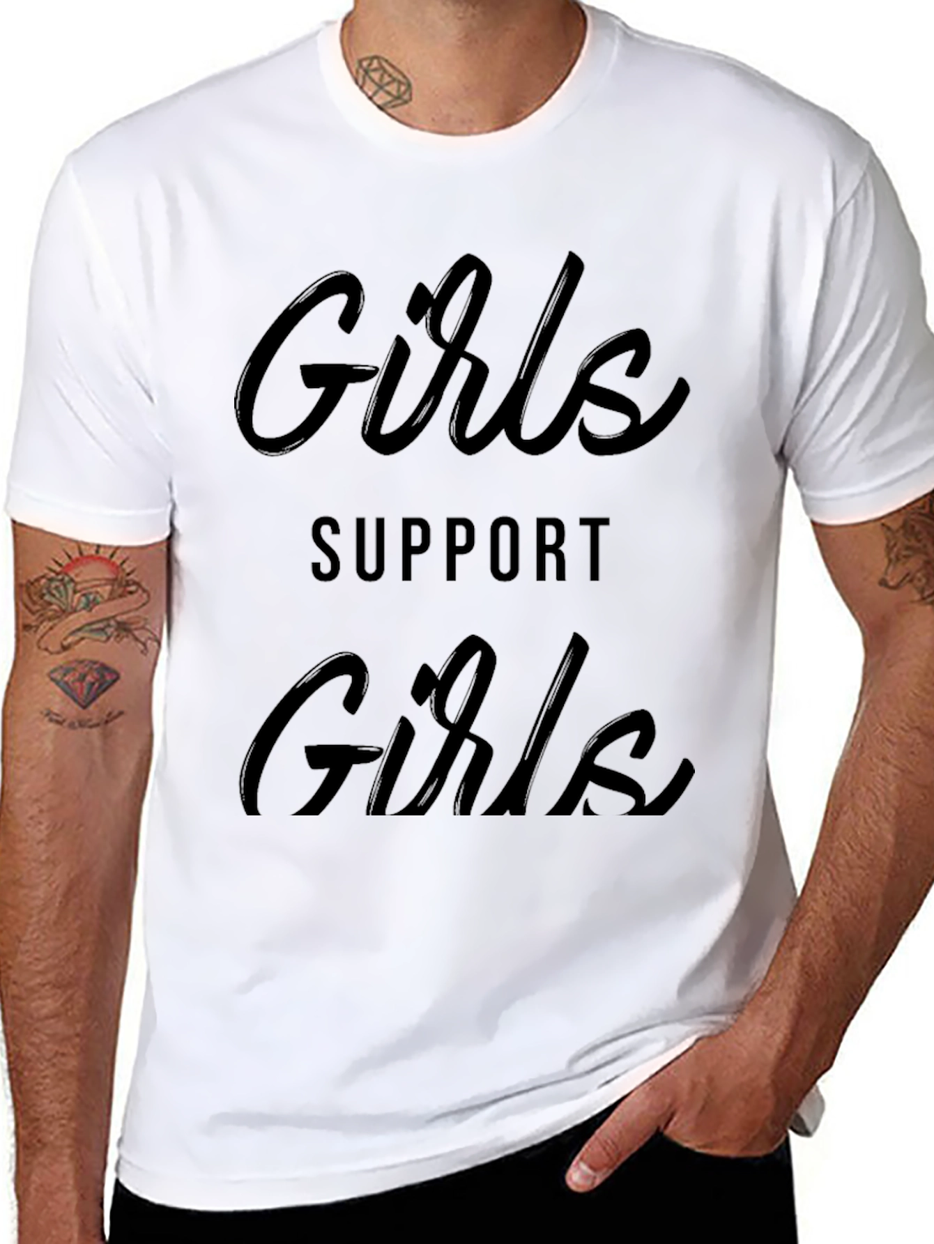 Girls Support Girls Graphic T-Shirt