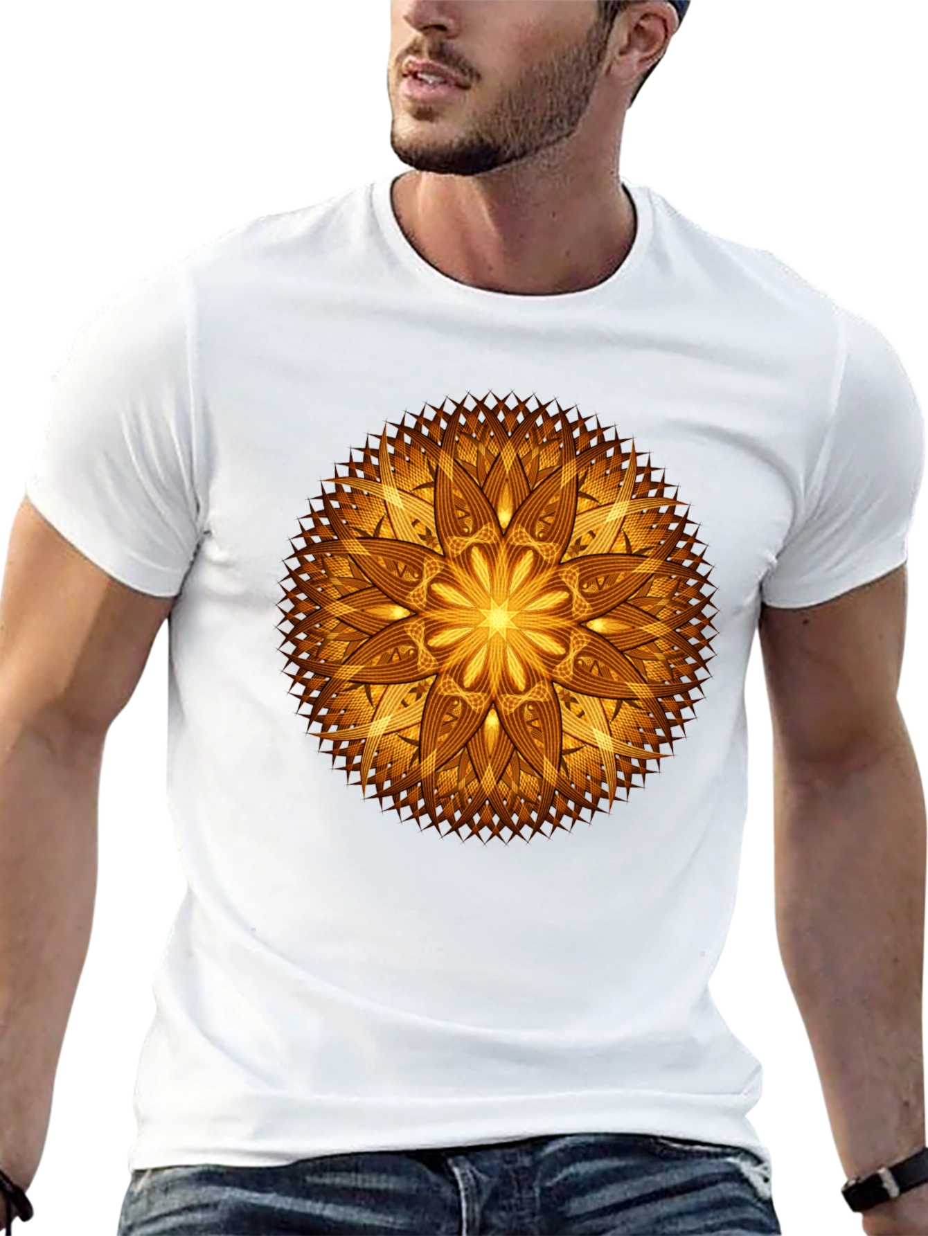 Golden Mandala Graphic Tee