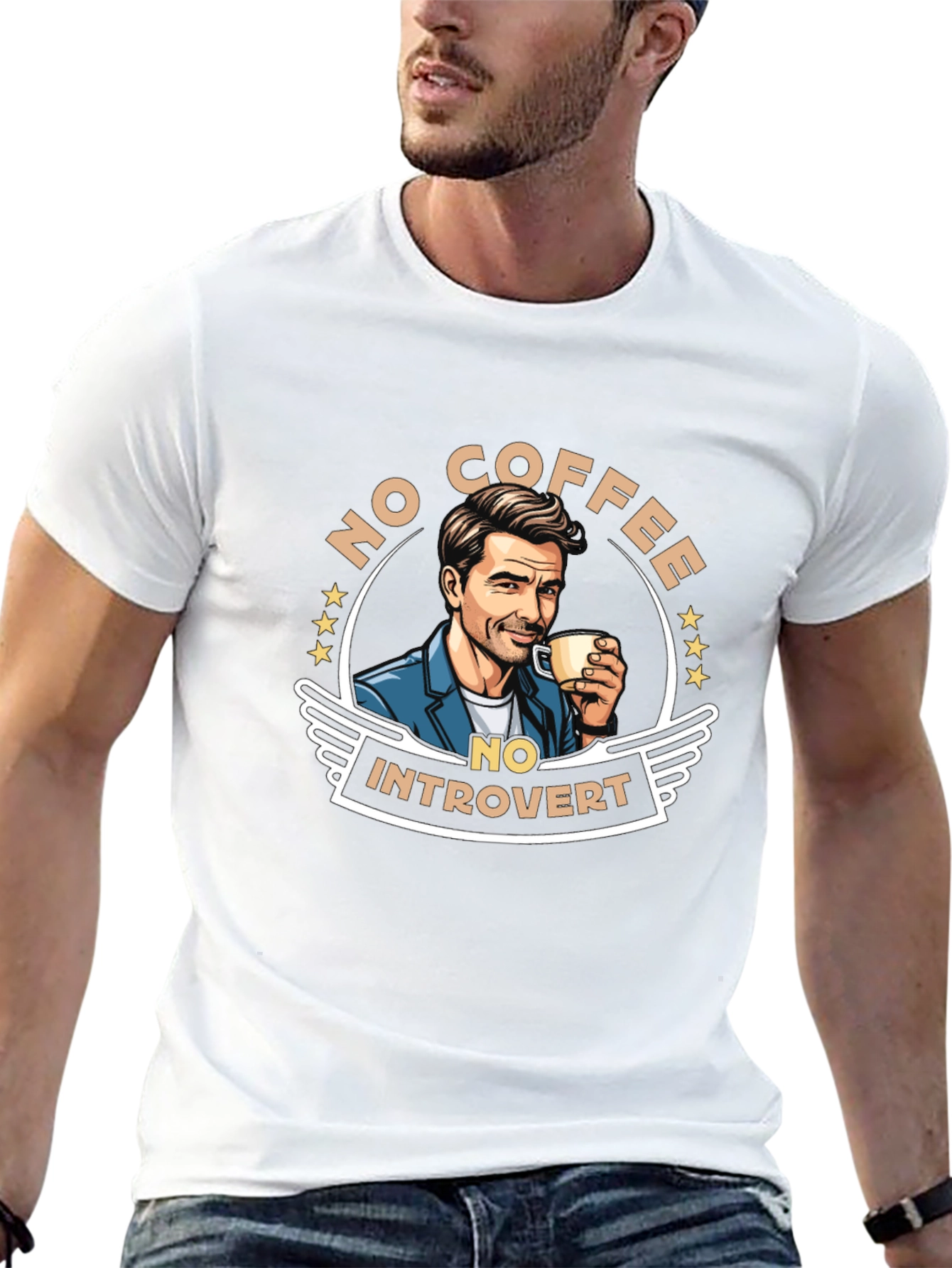 No Coffee No Introvert Graphic Tee